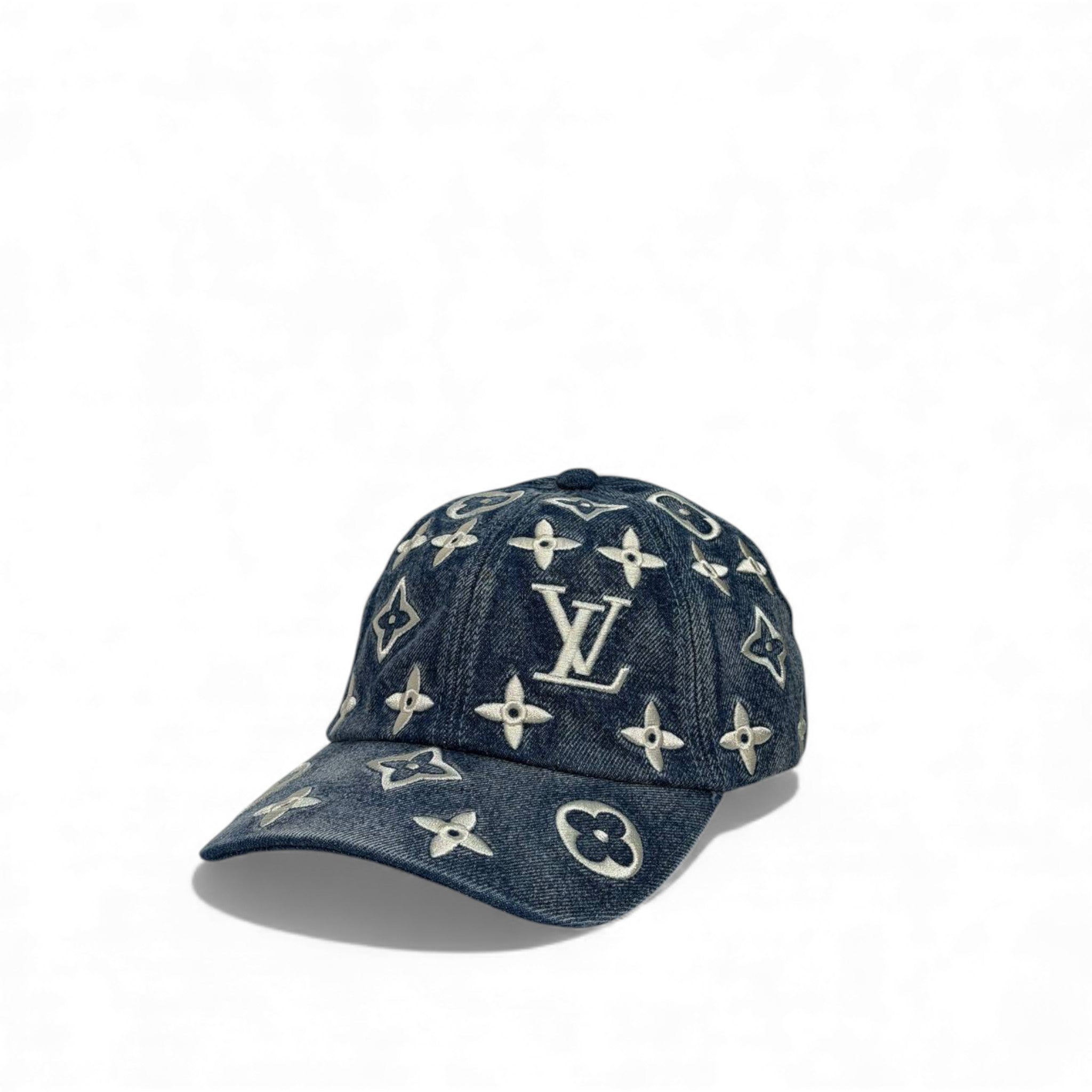 🧢 Louis Vuitton Monogram Blue Denim Cap – Iconic Luxury Edition