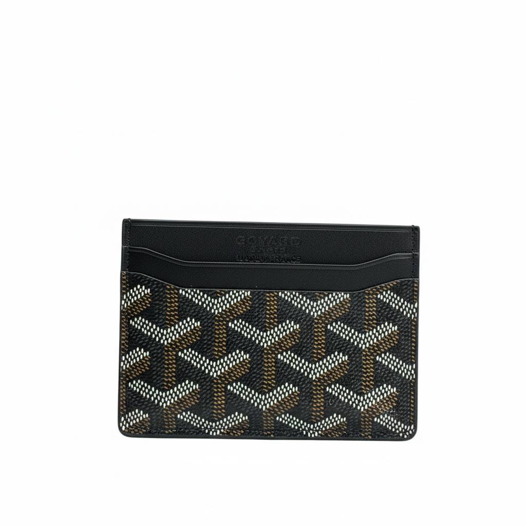 Goyard Black Monogram Card Holder 🖤✨ | Premium Slim Wallet | Unisex Designer Essential