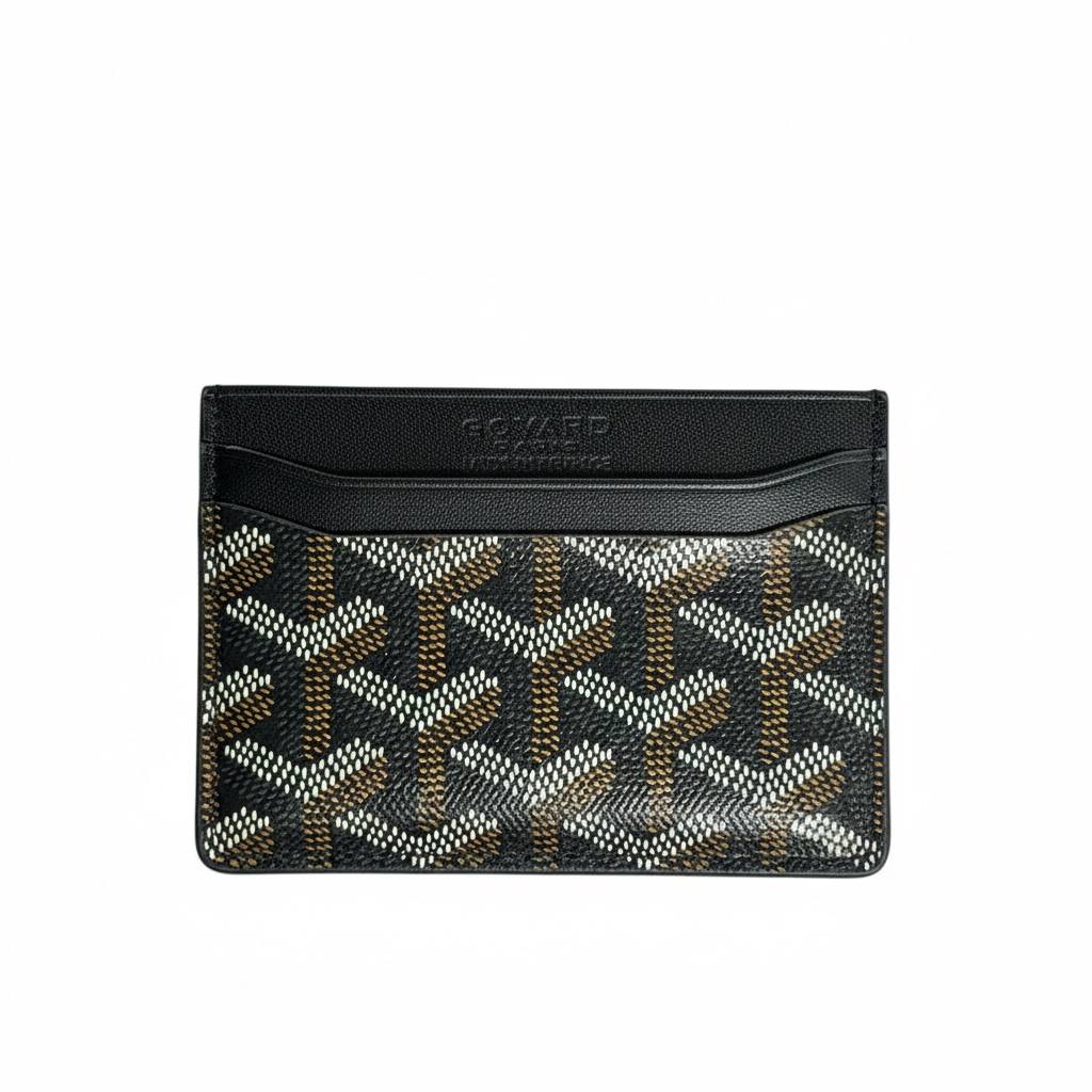 Goyard Black Monogram Card Holder 🖤✨ | Premium Slim Wallet | Unisex Designer Essential