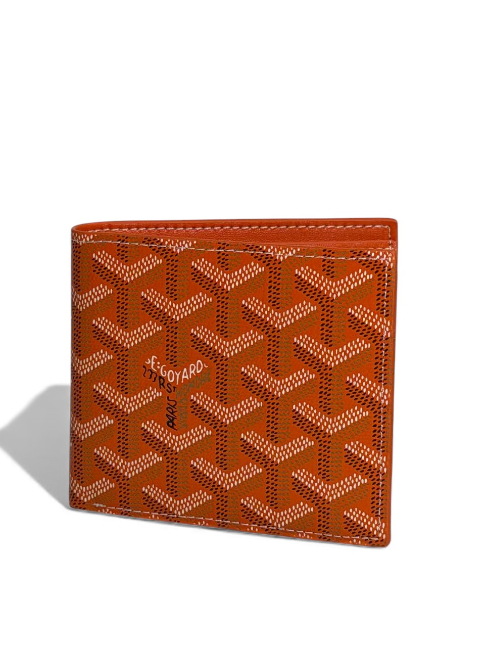 Goyard Orange Monogram Bifold Wallet 🧡✨ | Signature Parisian Luxury