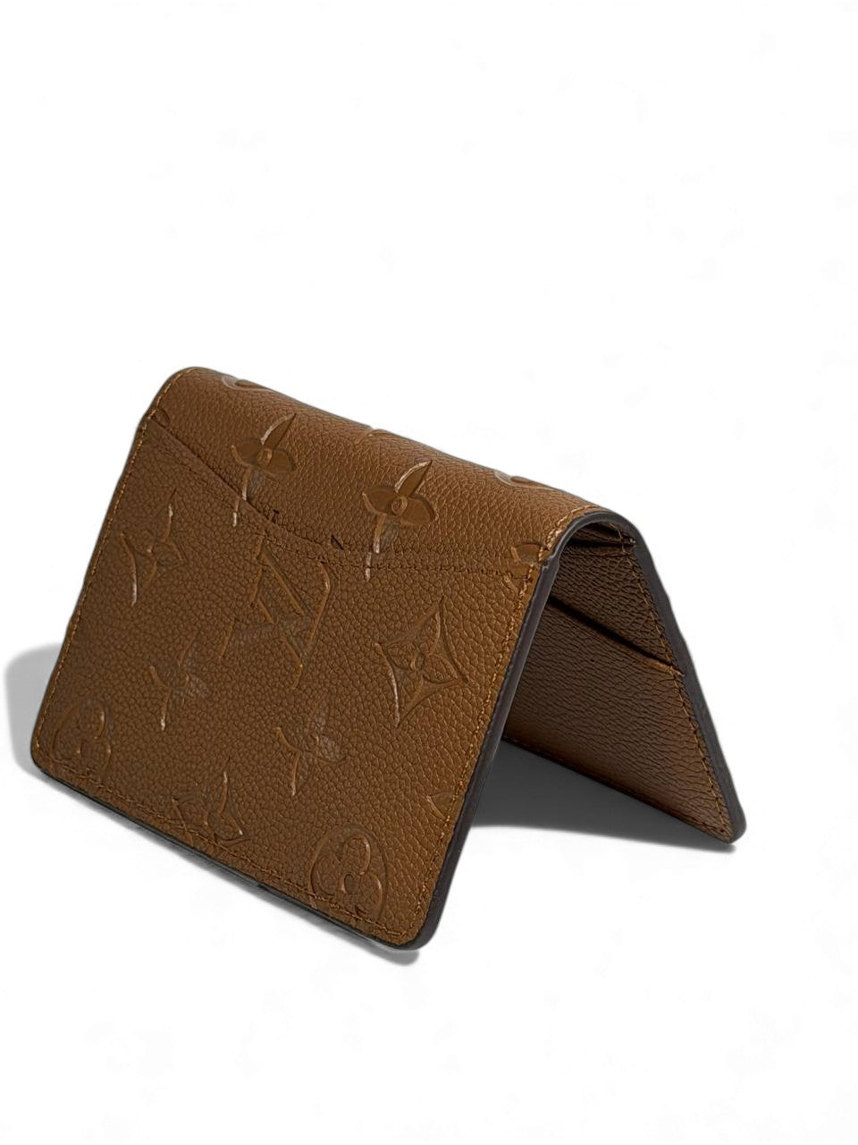 Louis Vuitton Monogram Empreinte Compact Wallet – Caramel Brown 🤎✨ | Premium Leather | Unisex Designer Wallet