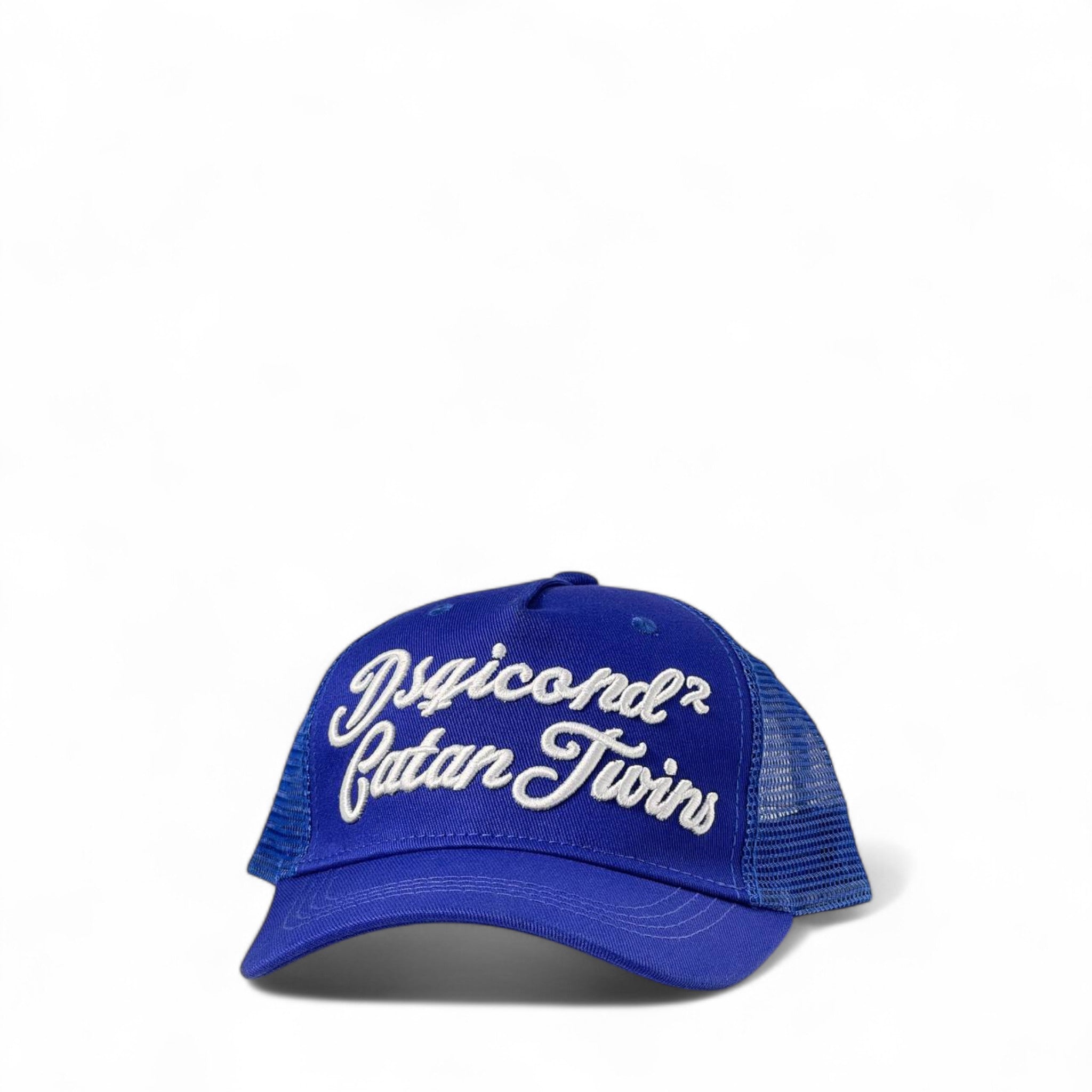 🧢 Dsquared2 Catan Twins Royal Blue Trucker Cap | Iconic Streetwear Style