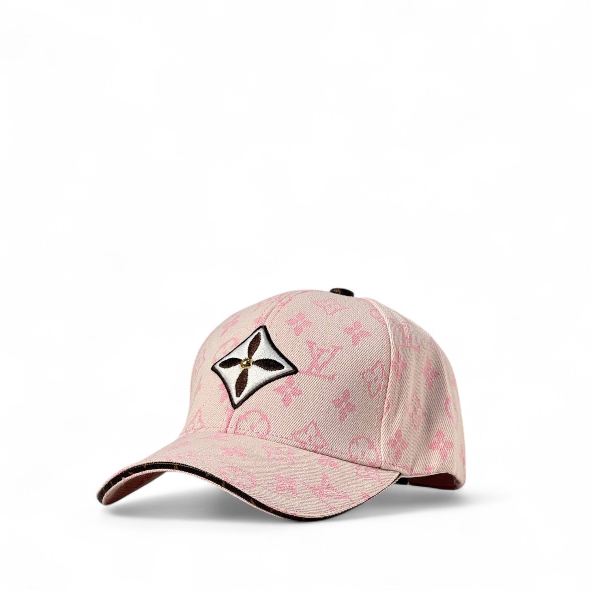 ๐ Lv Pink Monogram Designer-Inspired Cap โ Iconic Street Glam Style
