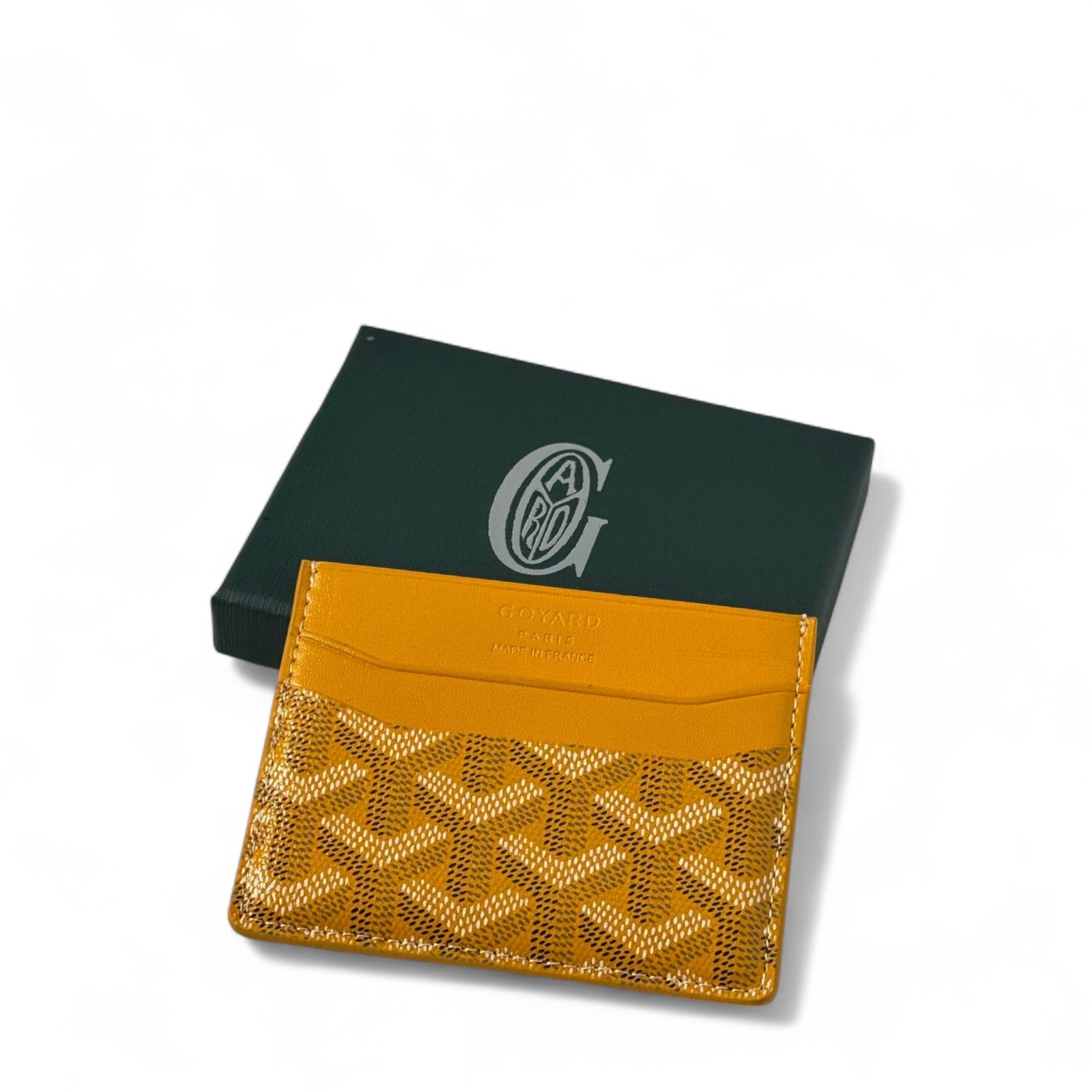 🧡 Goyard Mustard Yellow Card Holder – Bold Parisian Luxury 💼