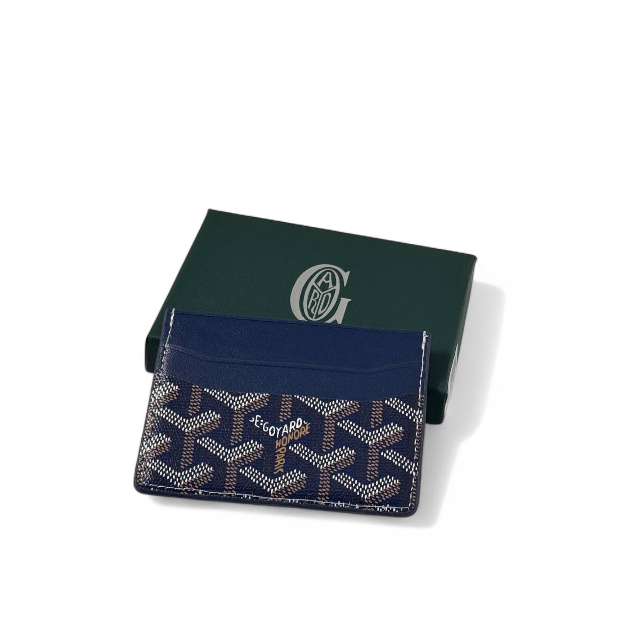 💙 Goyard Navy Blue Card Holder – Refined Parisian Classic 💼