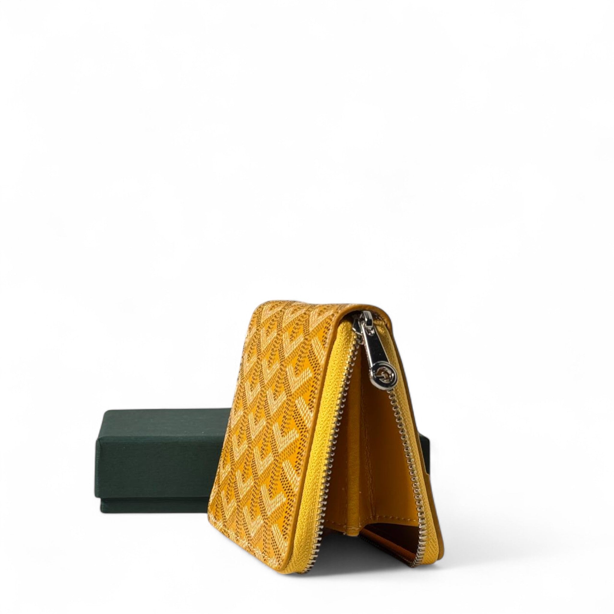 💛 Goyard Yellow Zip Wallet – Sunshine Style Meets Iconic Luxury 💛
