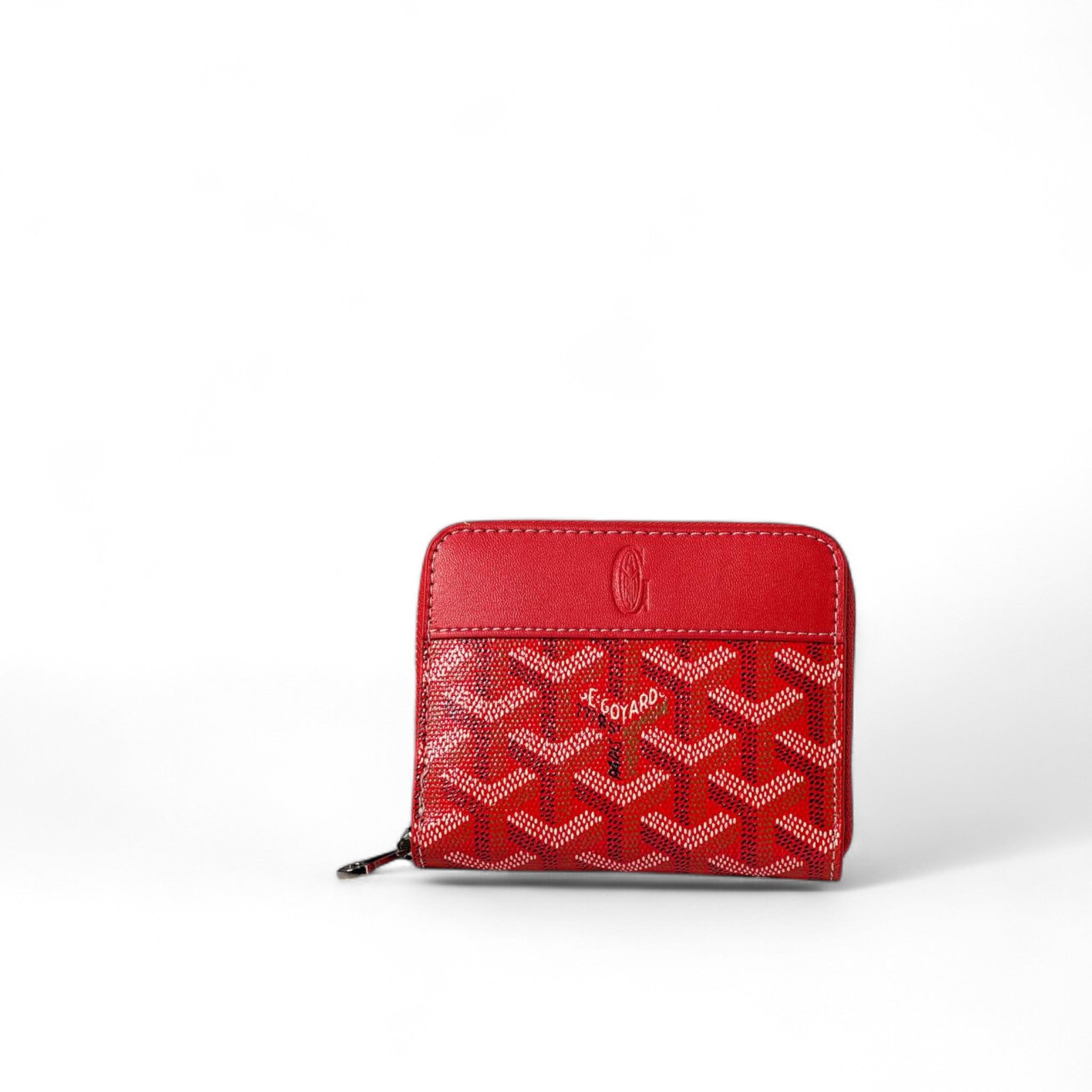 ❤️ Goyard Red Zip Wallet – Iconic Luxury with a Bold Twist ❤️