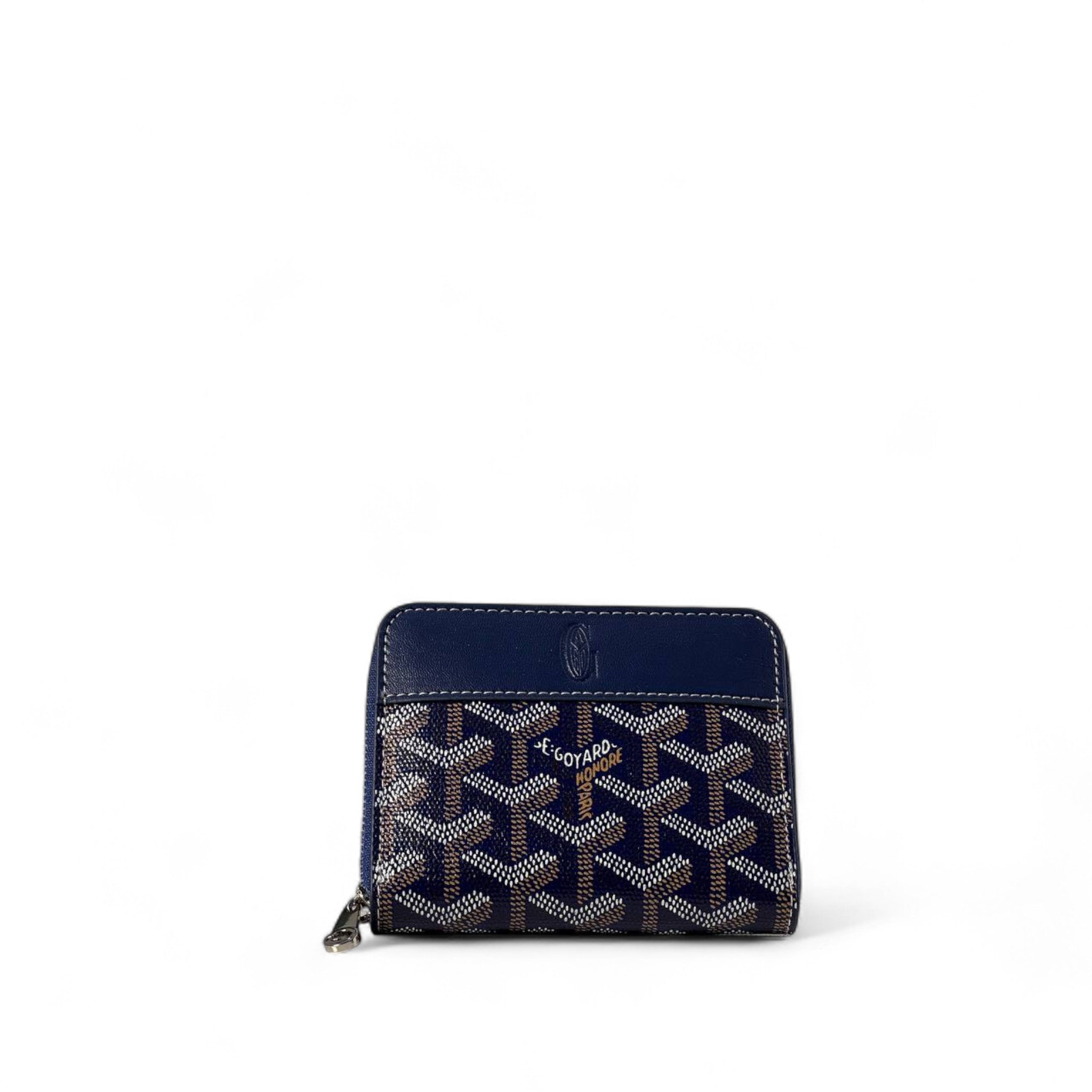 🔵 Goyard Navy Zip Wallet – Classic Luxury, Secure Style 🔵