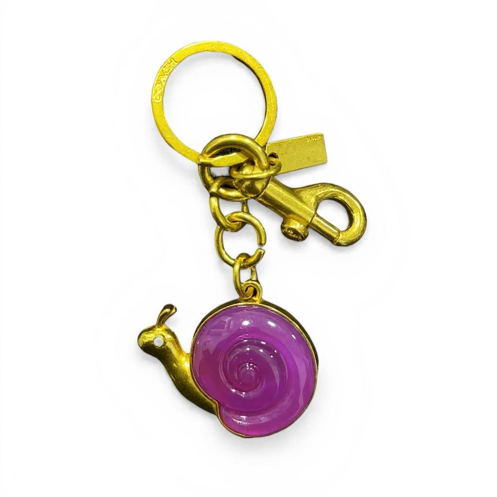 🐌 COACH Snail Bag Charm Keychain – Playful Luxury Designer Accessory ✨