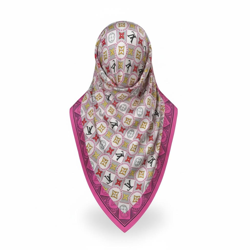💗 Louis Vuitton Monogram Scarf & Hijab – Elegant Luxury Designer Shawl ✨