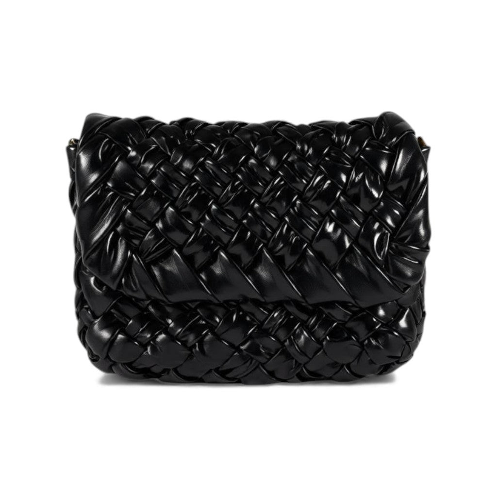 🔥 Bottega Veneta Handmade Woven Shoulder Bag – Black Artisan Edition 🔥