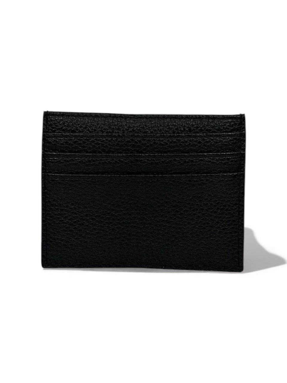đĽ Hermès-Inspired Black Leather Card Holder â Perforated H Edition đĽ