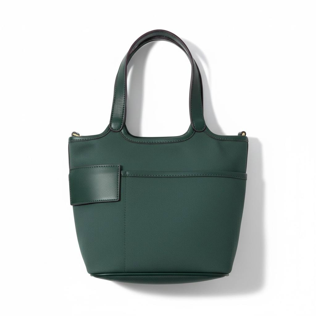 🔥 Hermès Garden Party Inspired Tote Bag – Deep Green Edition (with Strap & Pouch) 🔥