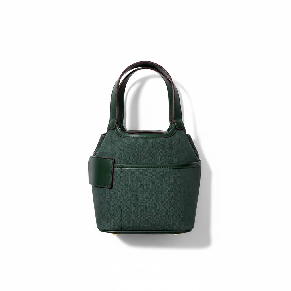 🔥 Hermès Garden Party Inspired Tote Bag – Deep Green Edition (with Strap & Pouch) 🔥