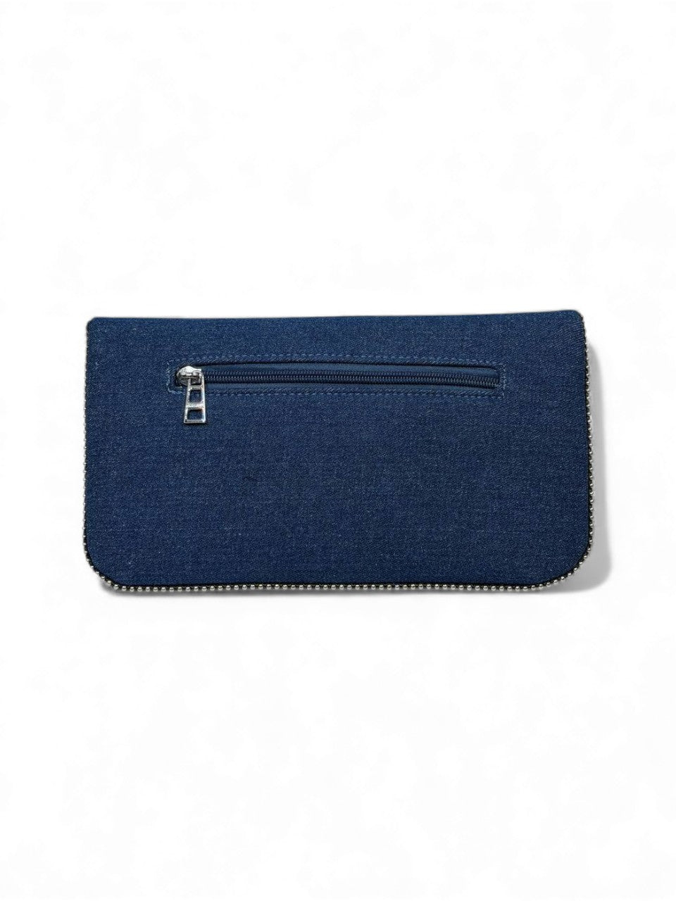 🔥 Zadig & Voltaire Denim Rock Wallet – Navy Blue Edition 🪽💙