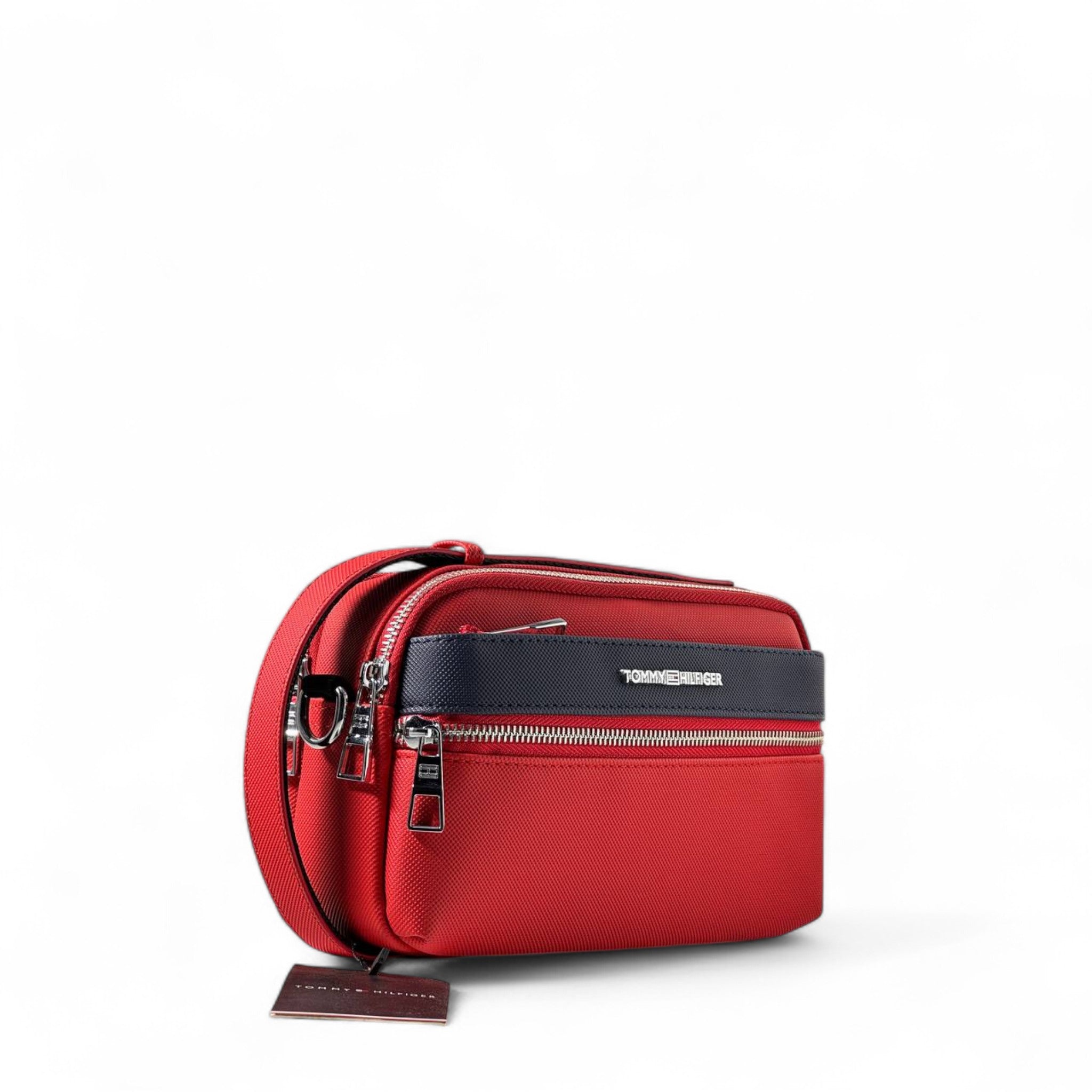 Tommy Hilfiger Red Crossbody Bag 🔴 | Bold Street Style Pouch