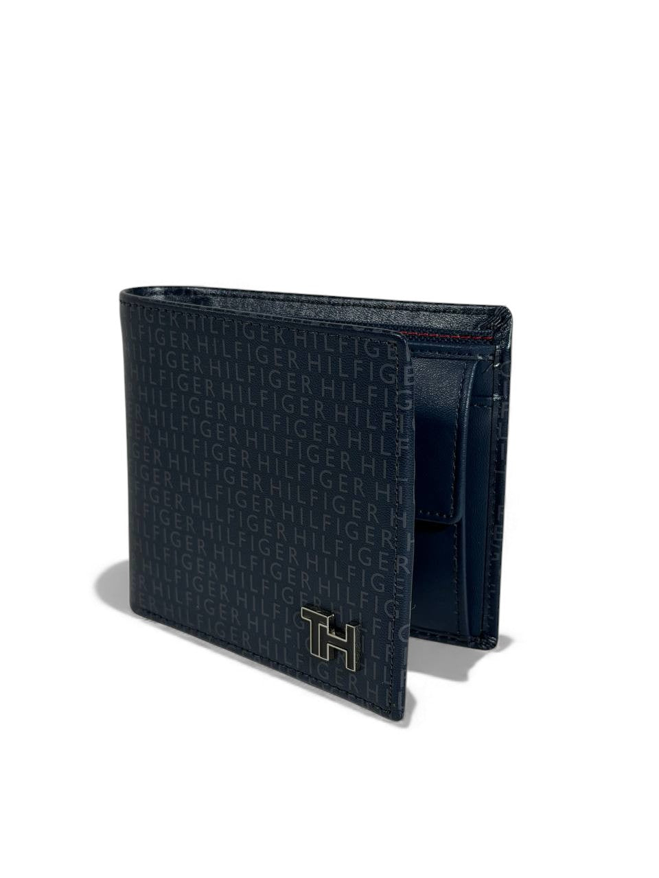 Tommy Hilfiger Monogram Navy Bifold Wallet – Premium Leather 🖤💙