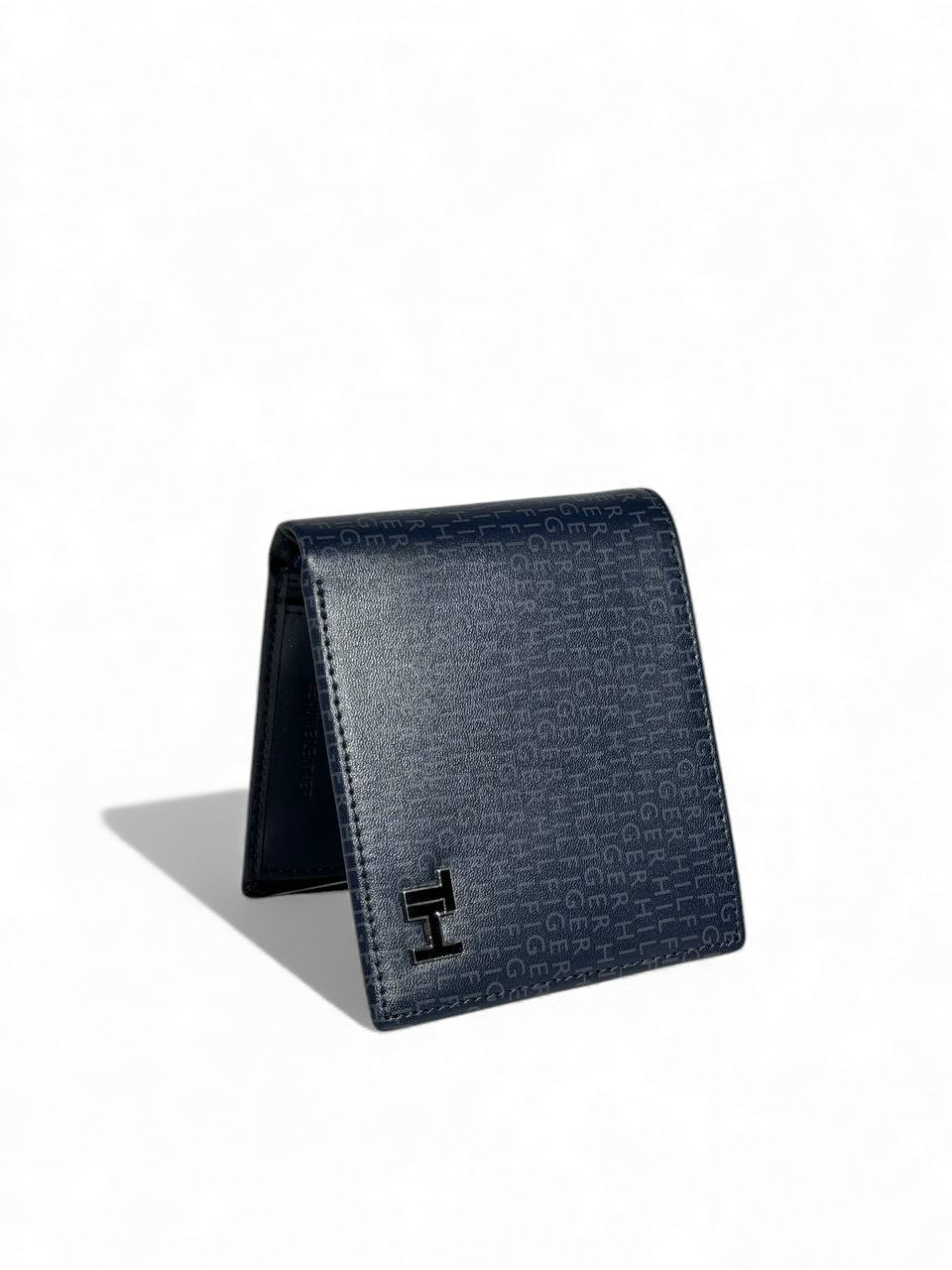 Tommy Hilfiger Monogram Navy Bifold Wallet – Premium Leather 🖤💙