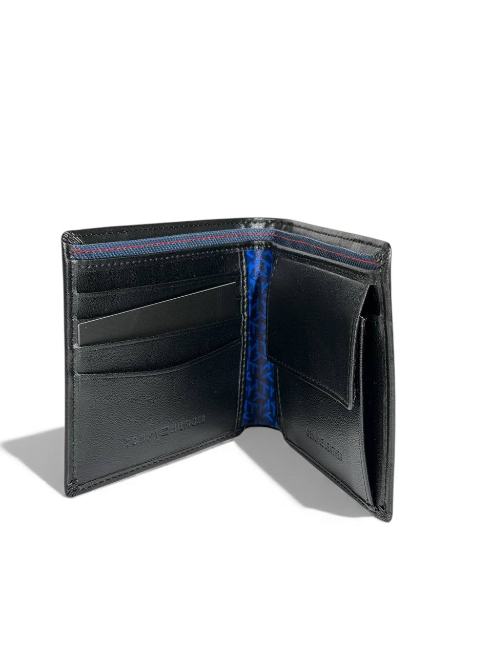 Tommy Hilfiger Black Minimal Bifold Wallet – Premium Leather 🖤✨