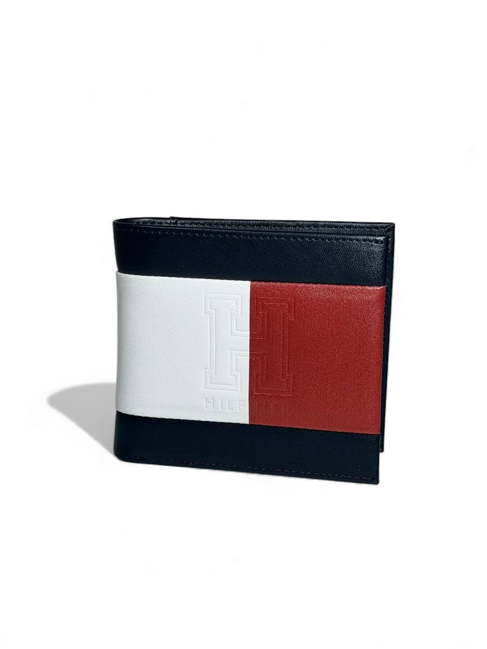 Tommy Hilfiger Flag Panel Leather Wallet 🇺🇸🔥 | Embossed “H” Monogram