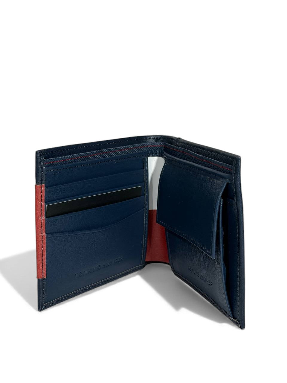 Tommy Hilfiger Flag Panel Leather Wallet 🇺🇸🔥 | Embossed “H” Monogram