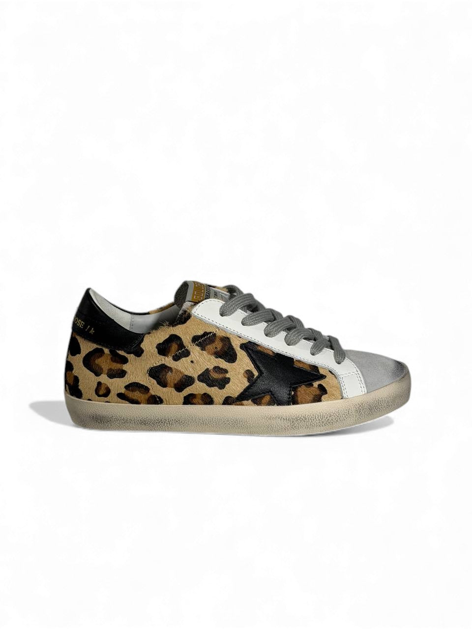✨ Golden Goose Leopard Star Sneakers – Wild Luxe Edition 🐆⭐✨