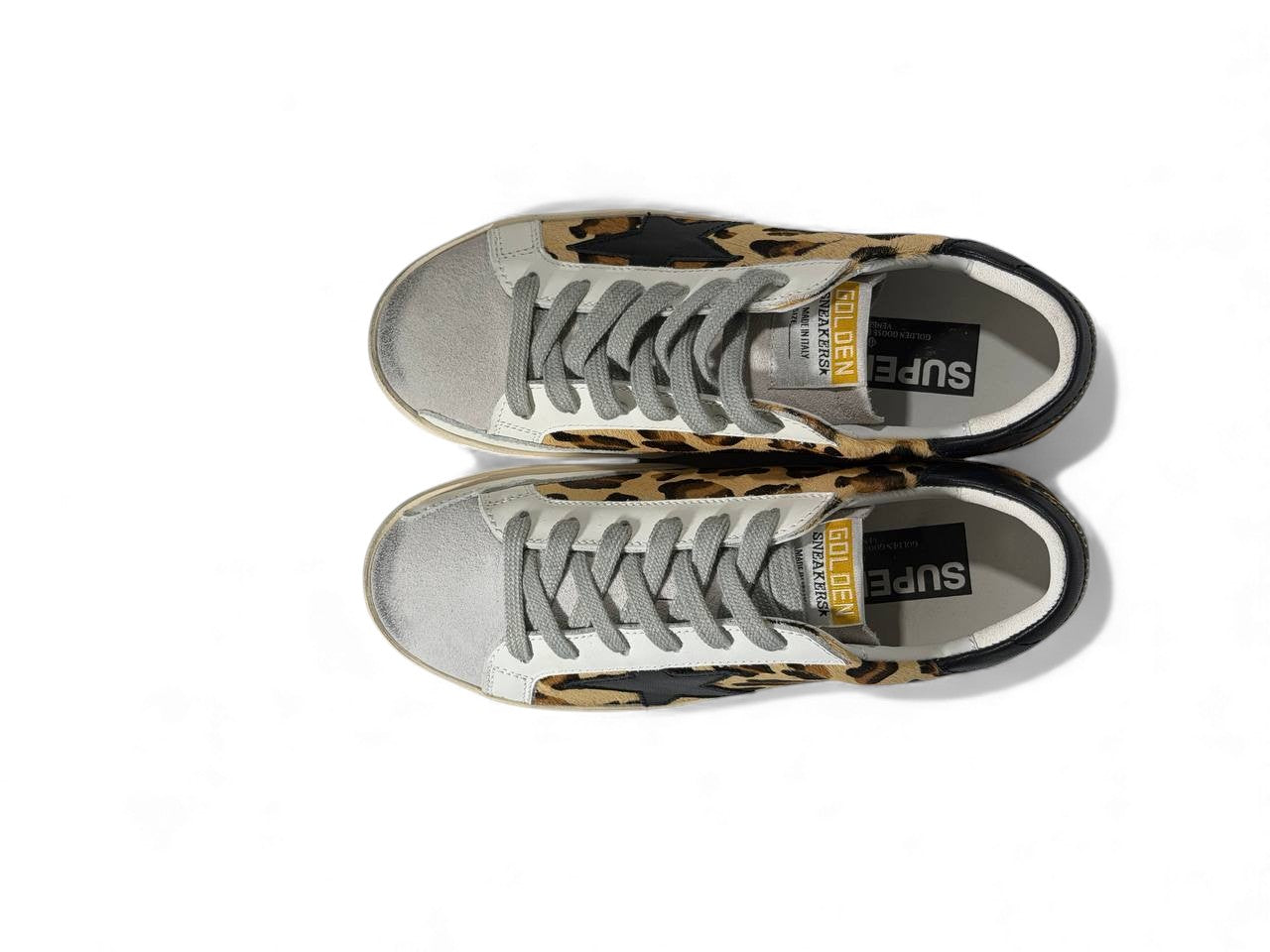 ✨ Golden Goose Leopard Star Sneakers – Wild Luxe Edition 🐆⭐✨