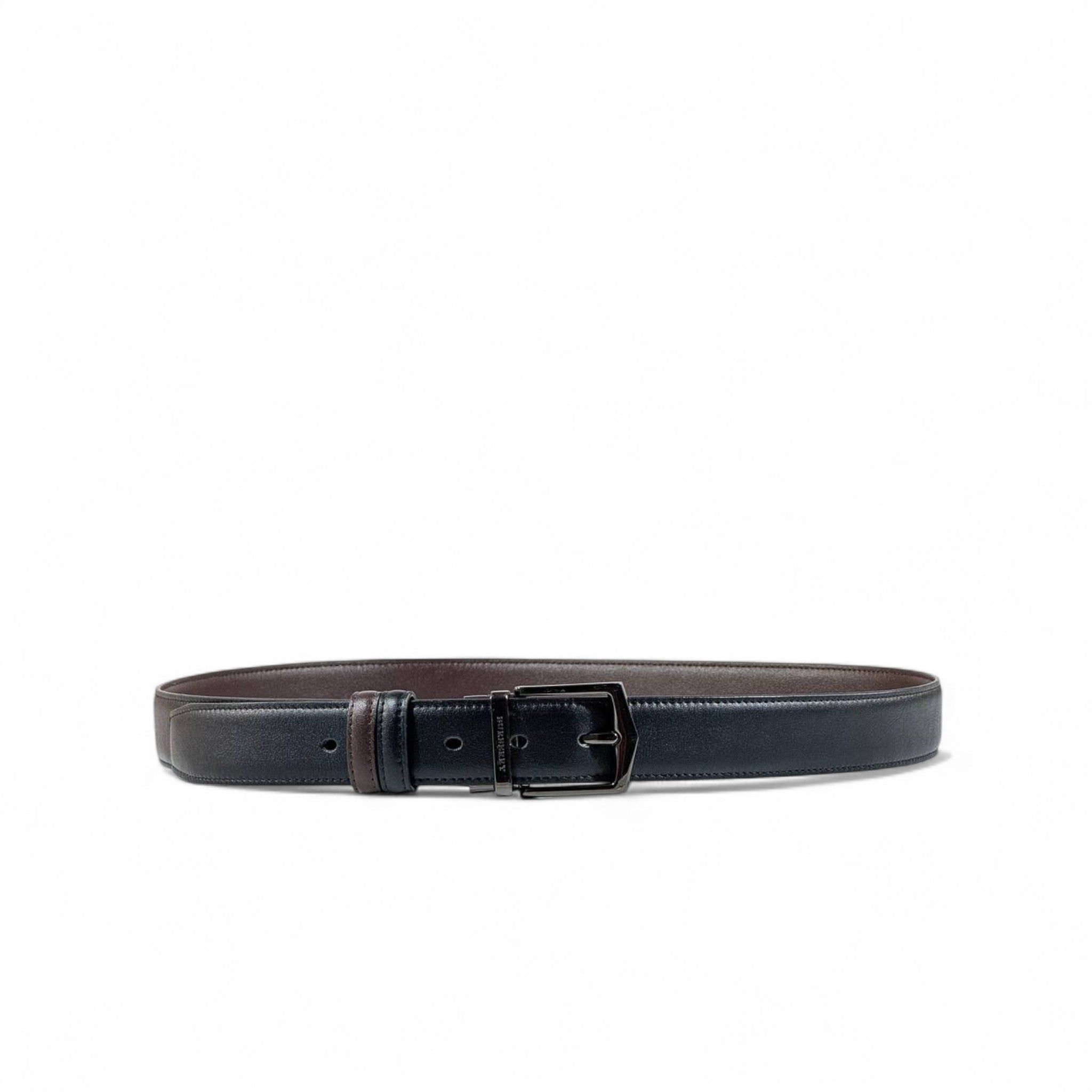 🤎 Burberry Reversible Leather Belt – Black & Brown with Logo Buckle | 120 cm