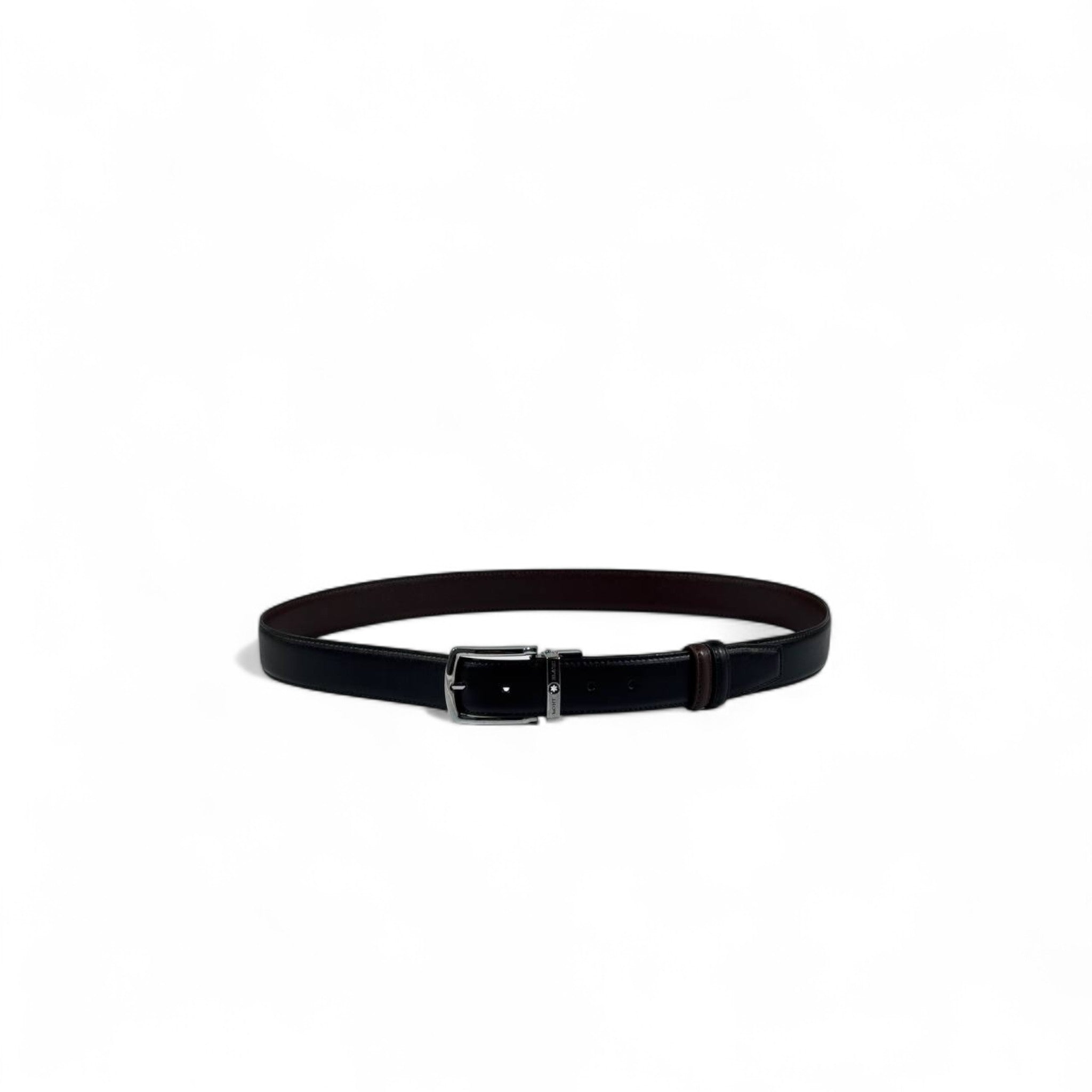 Montblanc Black Leather Belt | 115 cm