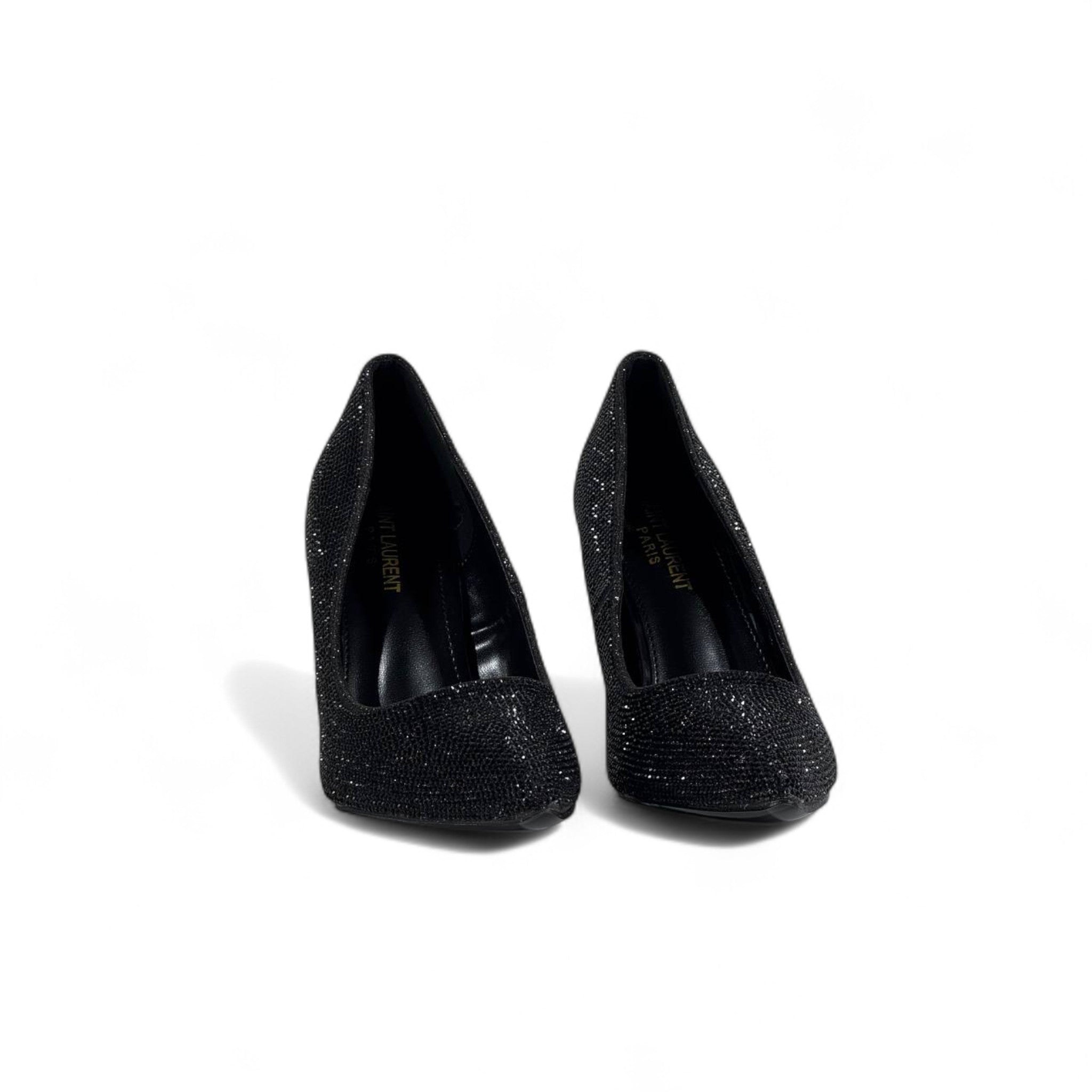 👠✨ Saint Laurent Black Crystal Pumps ✨🖤💎