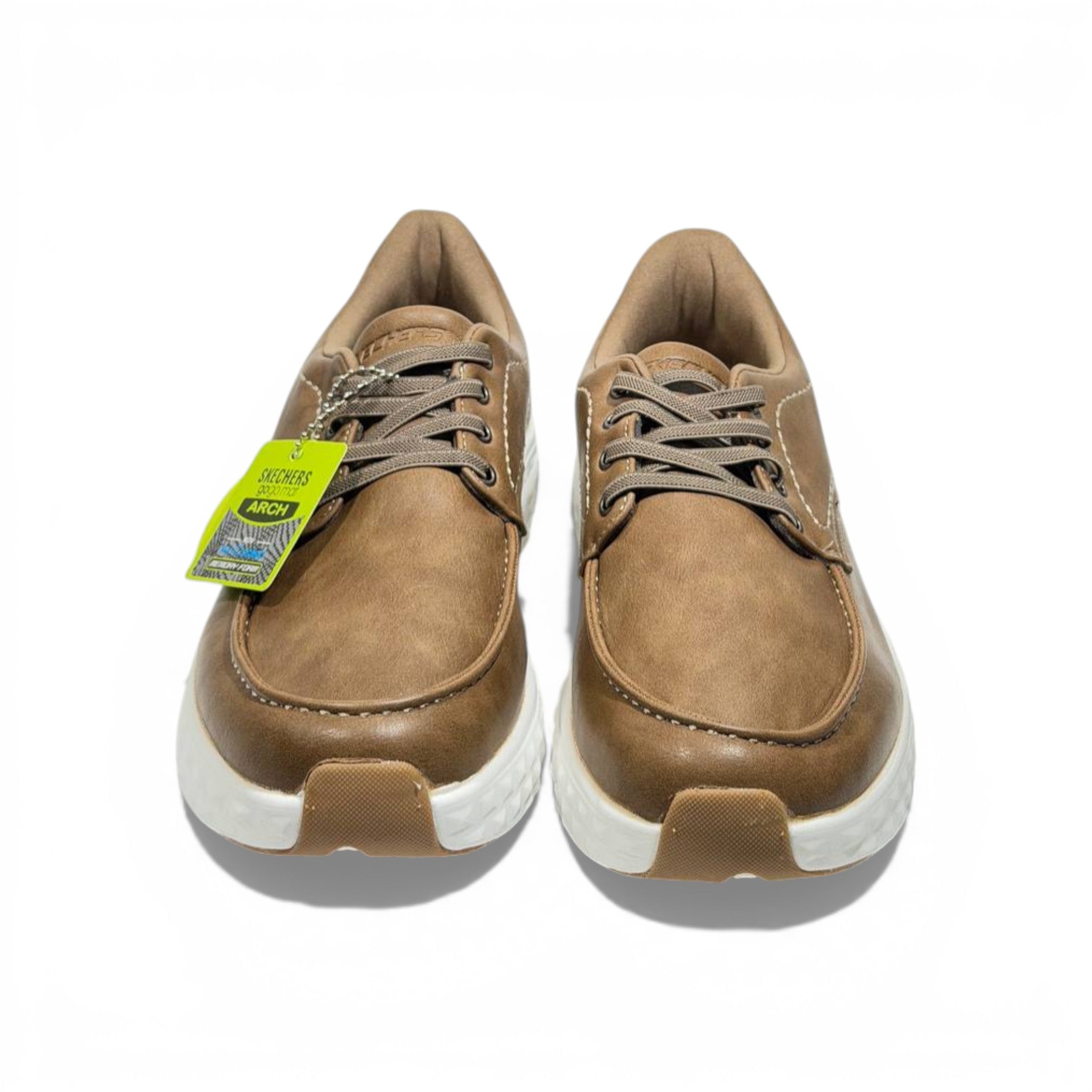 Skechers Ultra Light Leather Sneakers – Brown Casual Comfort Shoes 👞✨ | Lightweight Everyday Walking Shoes