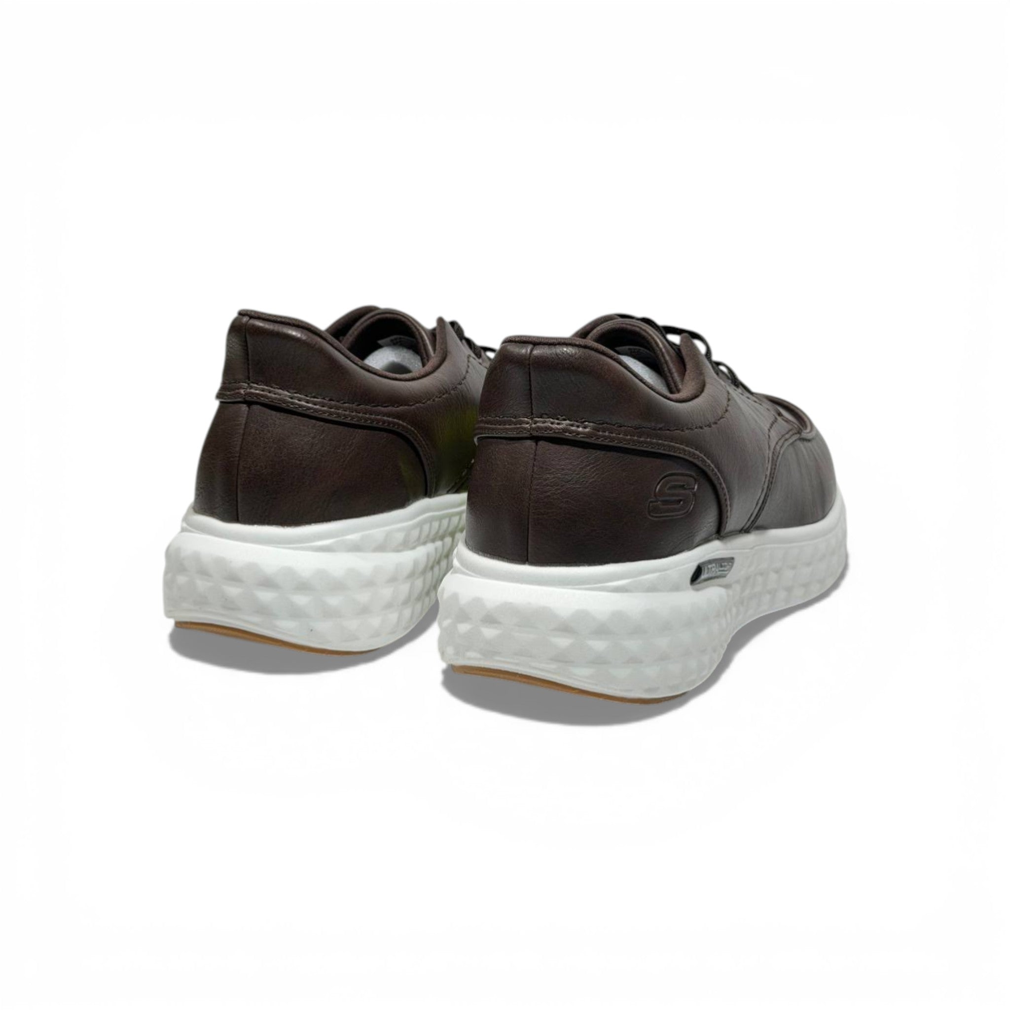Skechers Ultra Light Leather Sneakers – Dark Brown Casual Comfort Shoes 👞✨ | Lightweight Everyday Walking Shoes