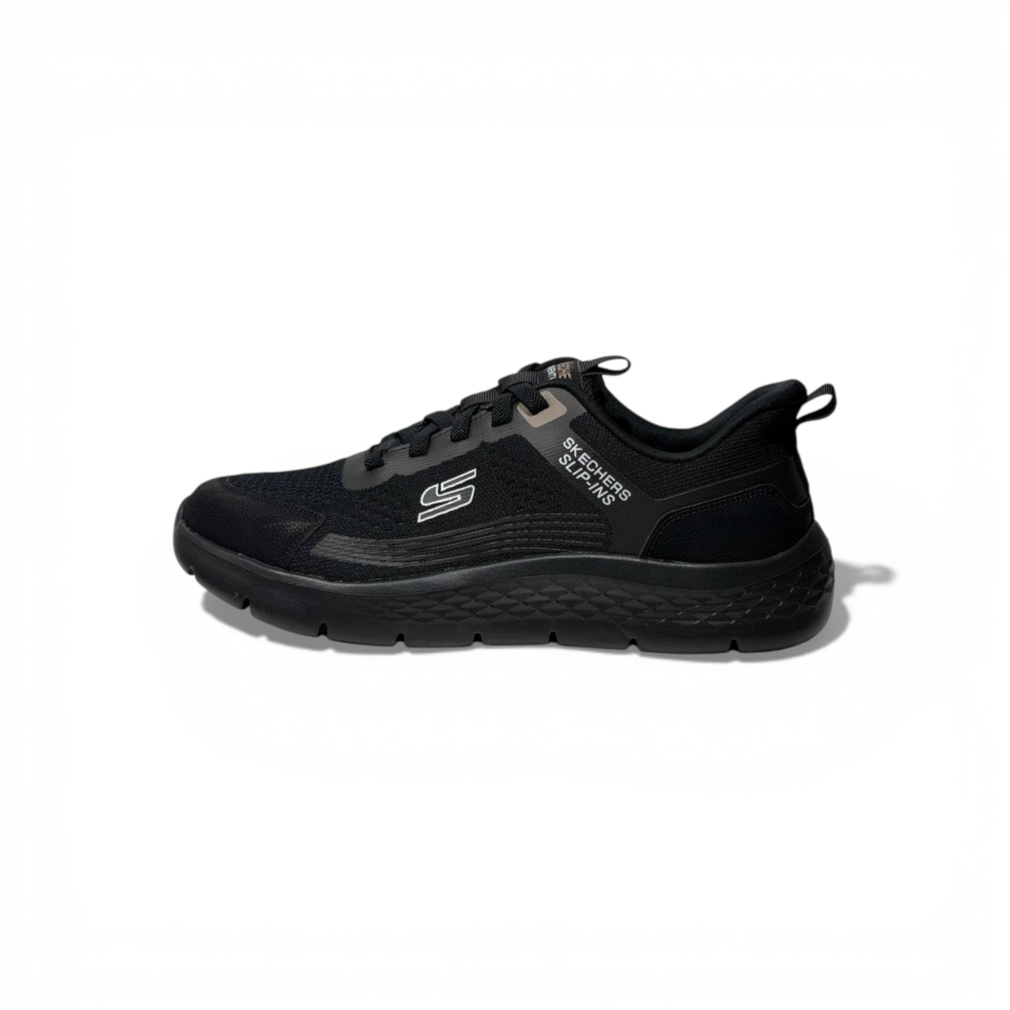 Skechers Slip-Ins Performance Sneakers – Black Lightweight Comfort Trainers 👟🖤 | Breathable Everyday Walking Shoes