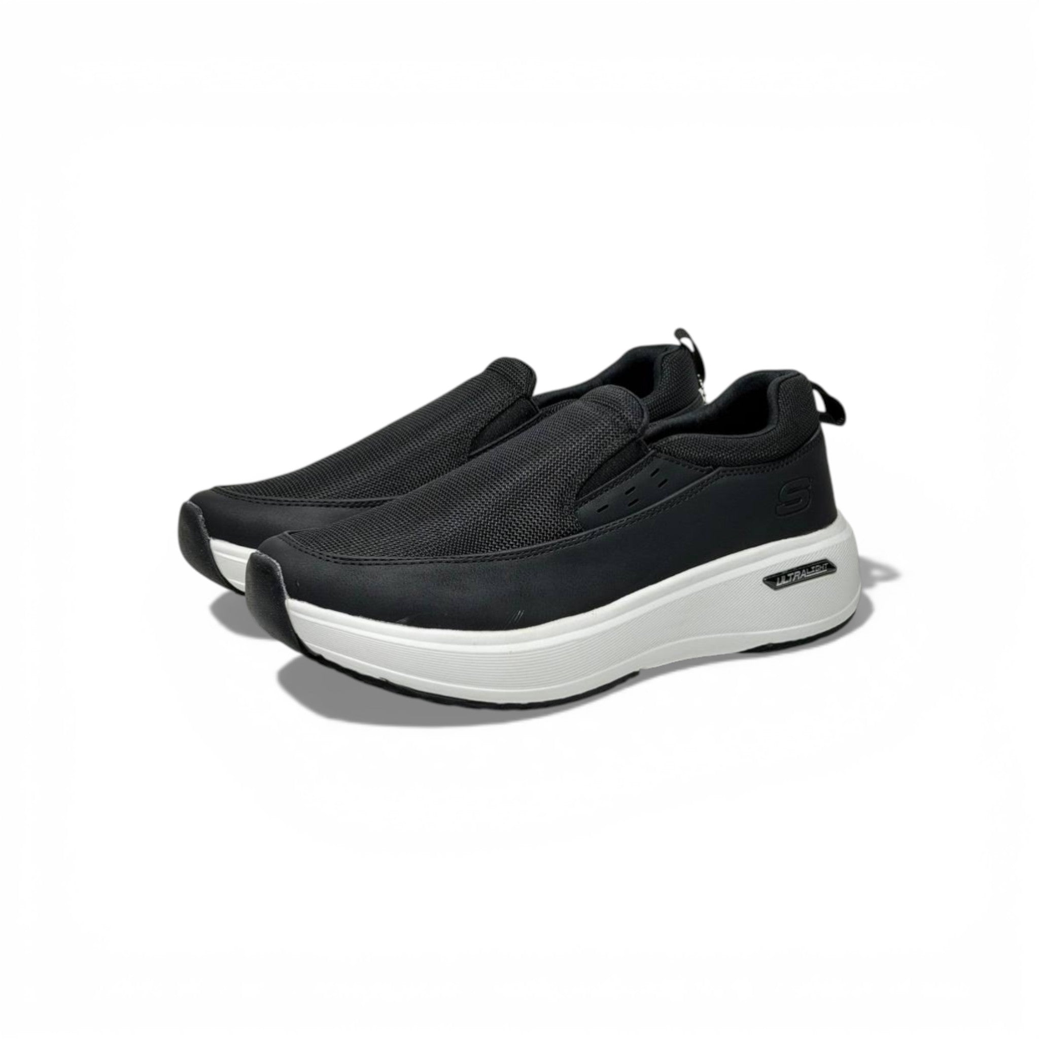 Skechers UltraLight Slip-On Sneakers – Black Casual Comfort Shoes 👟🖤 | Lightweight Everyday Walking Trainers