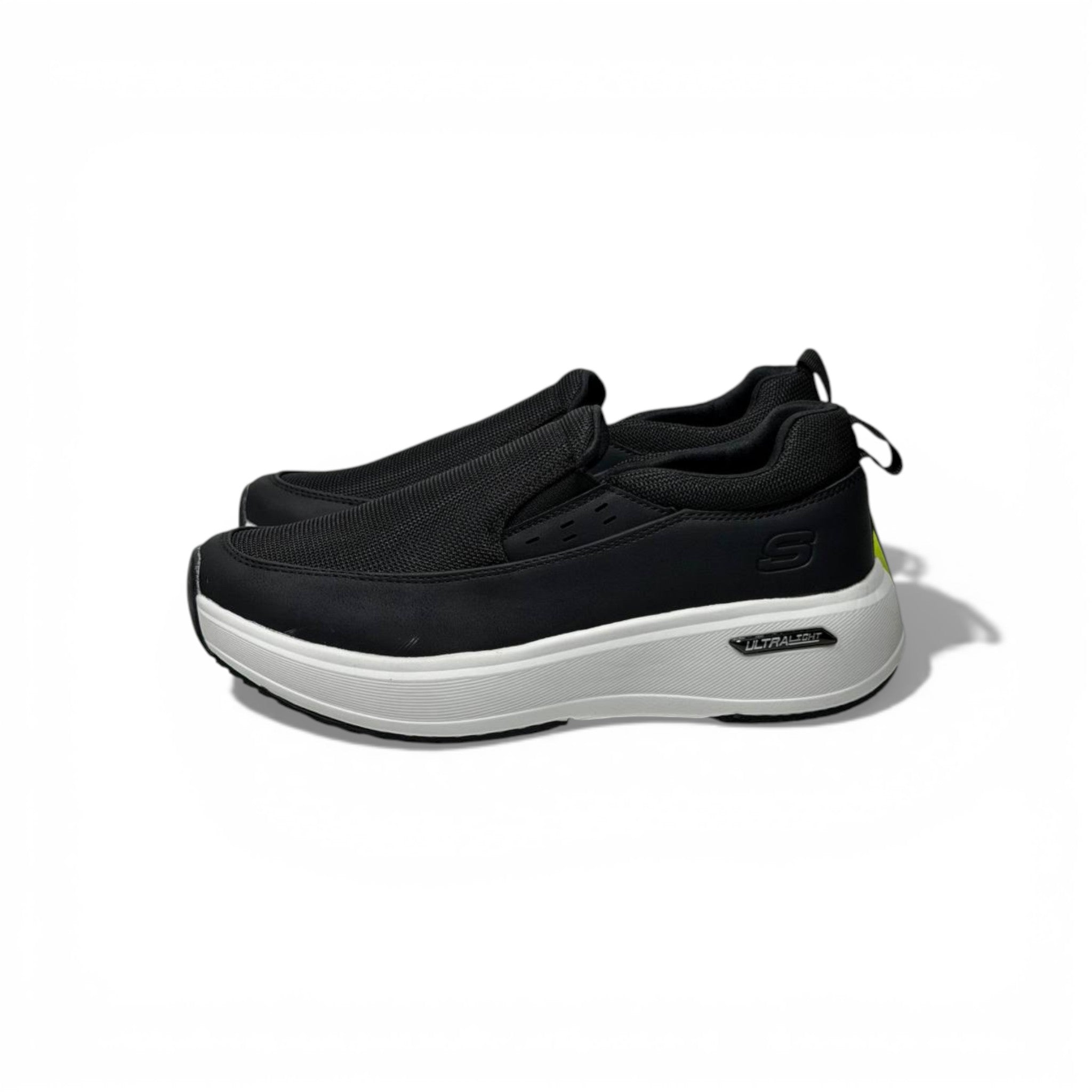Skechers UltraLight Slip-On Sneakers – Black Casual Comfort Shoes 👟🖤 | Lightweight Everyday Walking Trainers
