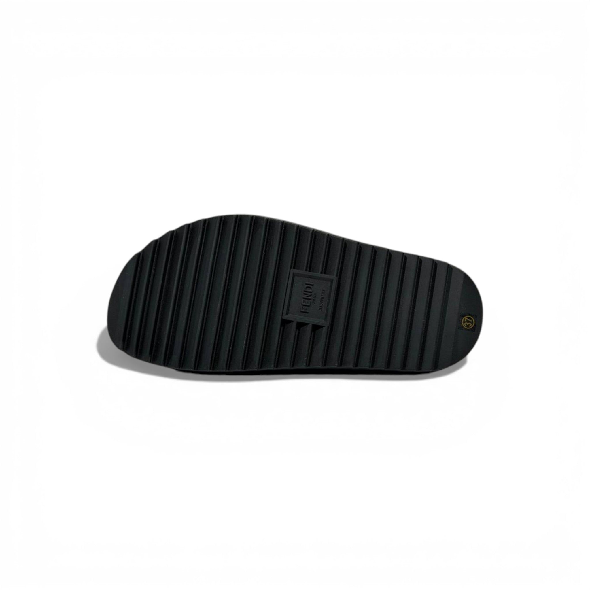 Fendi Monogram Double-Buckle Slides – Luxury Designer Sandals 🖤✨ | Premium Casual Summer Slippers