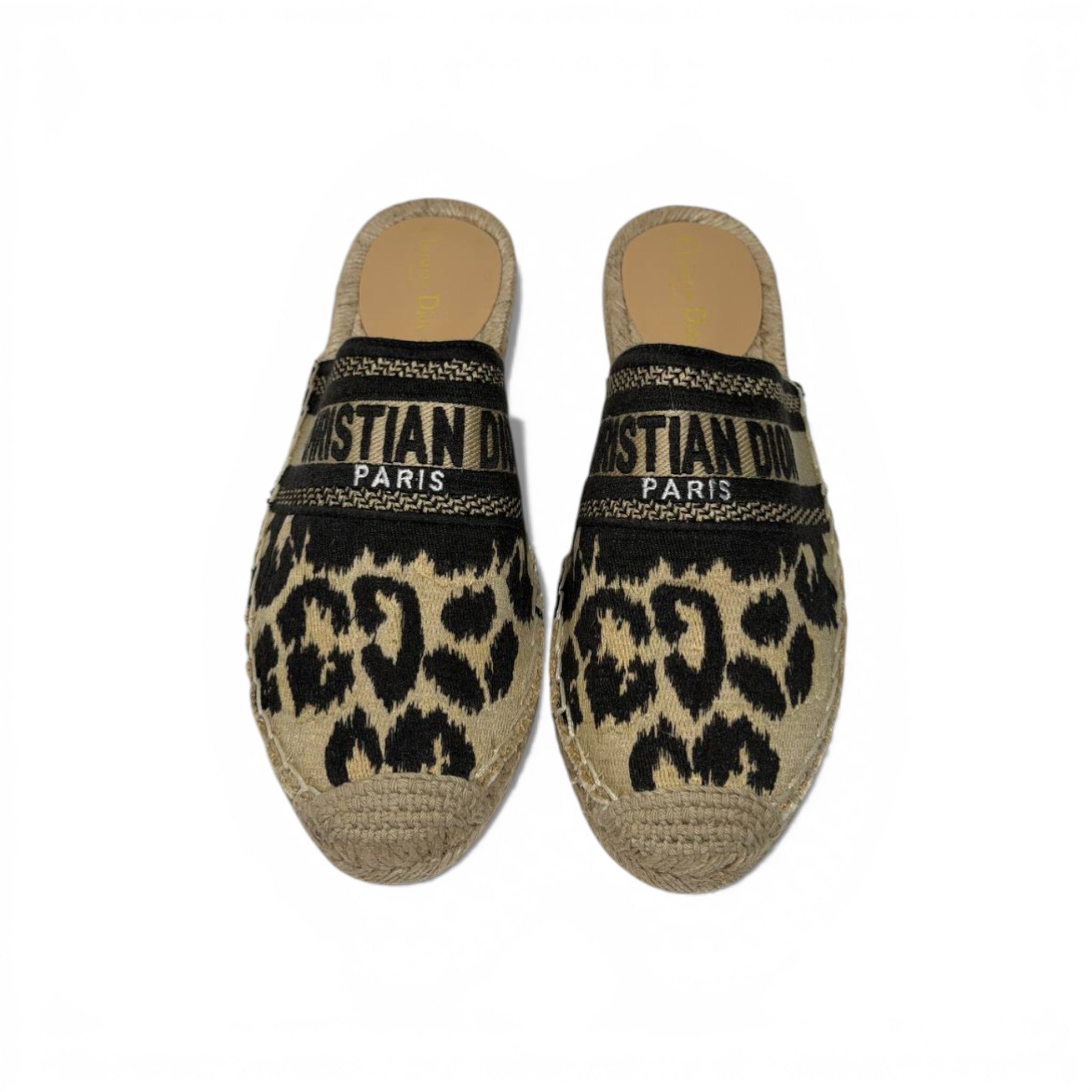 Christian Dior Leopard Espadrille Slides – Animal Print Designer Mules 🐆✨ | Dior Paris Luxury Summer Sandals