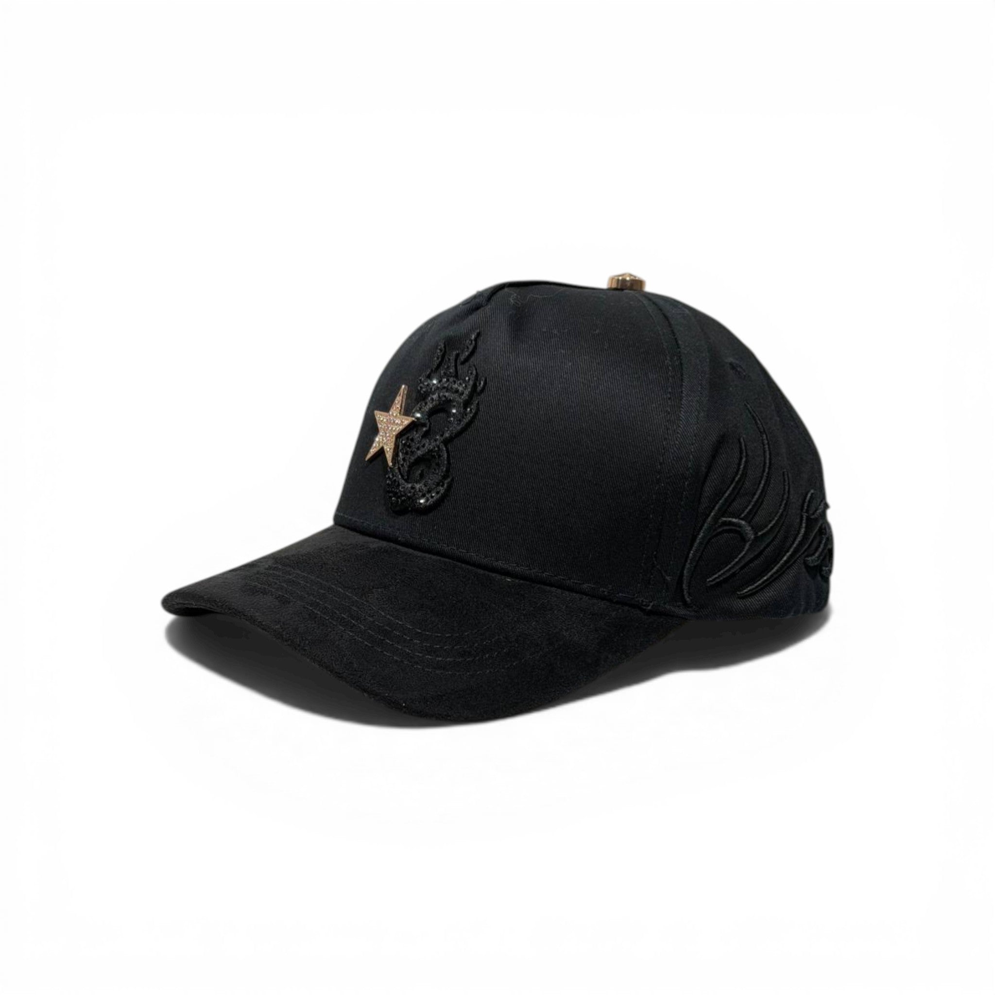 🧢 Black Dragon Star Cap – Minimal Luxury Street Edition ⭐🐉
