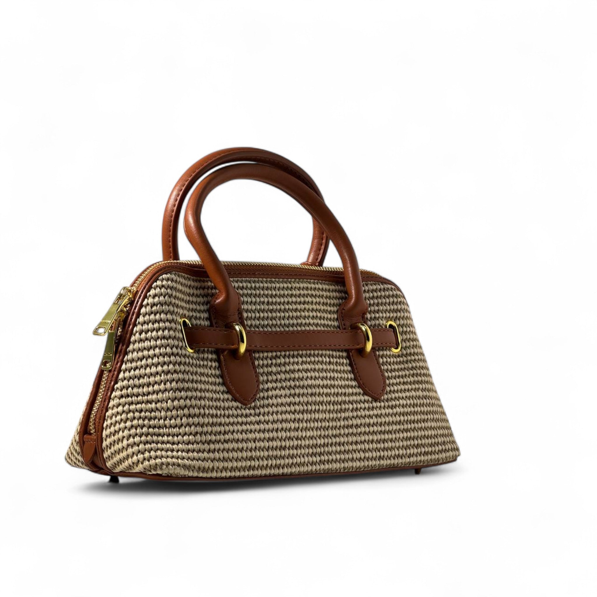 Miu Miu Raffia & Leather Satchel – Natural Weave with Brown Leather Trim 🌾👜