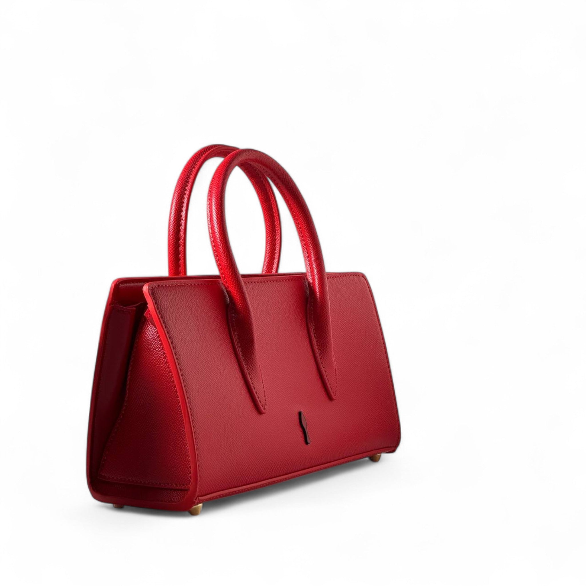 Christian Louboutin Cabarock Horizontal Tote – Red Leather & Iconic Studs ❤️✨