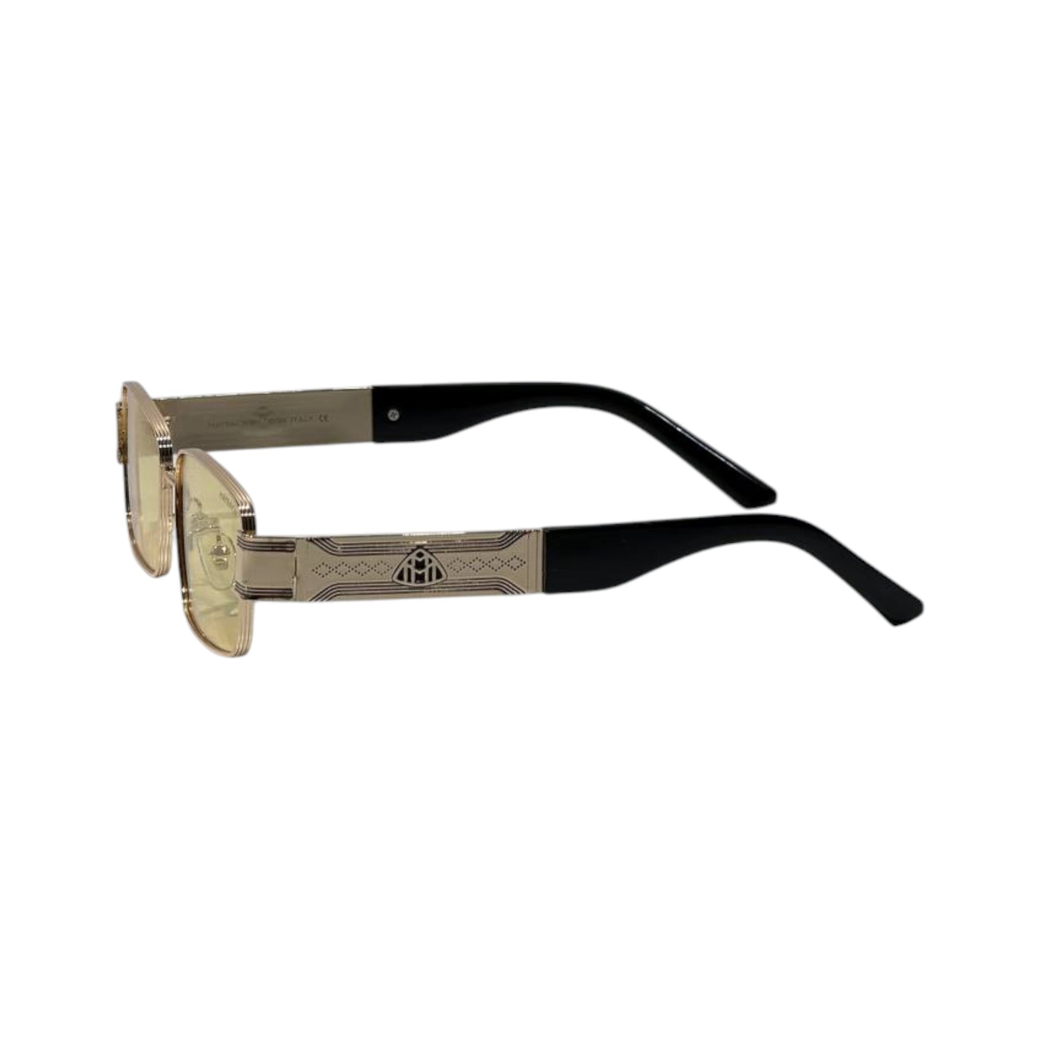 🕶️ Maybach Vintage Square Sunglasses – Gold Luxury Edition