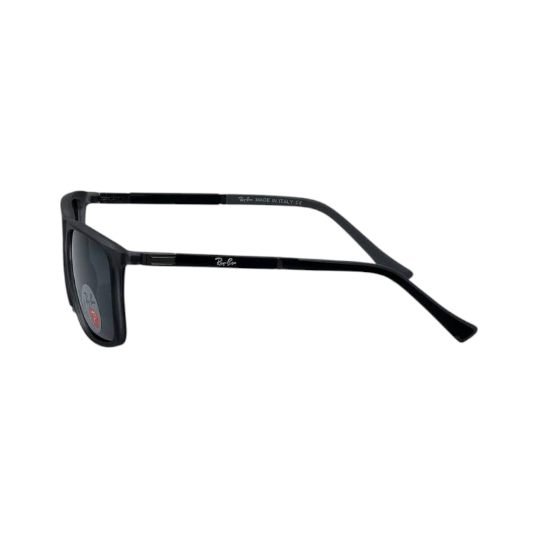 🕶️ Ray-Ban Polarized Square Sunglasses – Matte Black Edition
