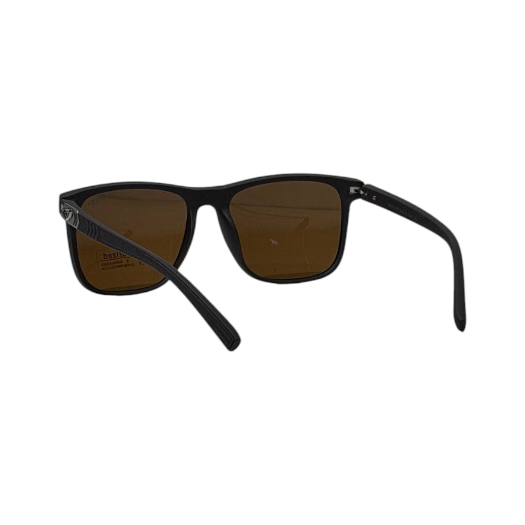 🕶️ Bentley Polarized Square Sunglasses – Black & Amber Luxury Edition ✨