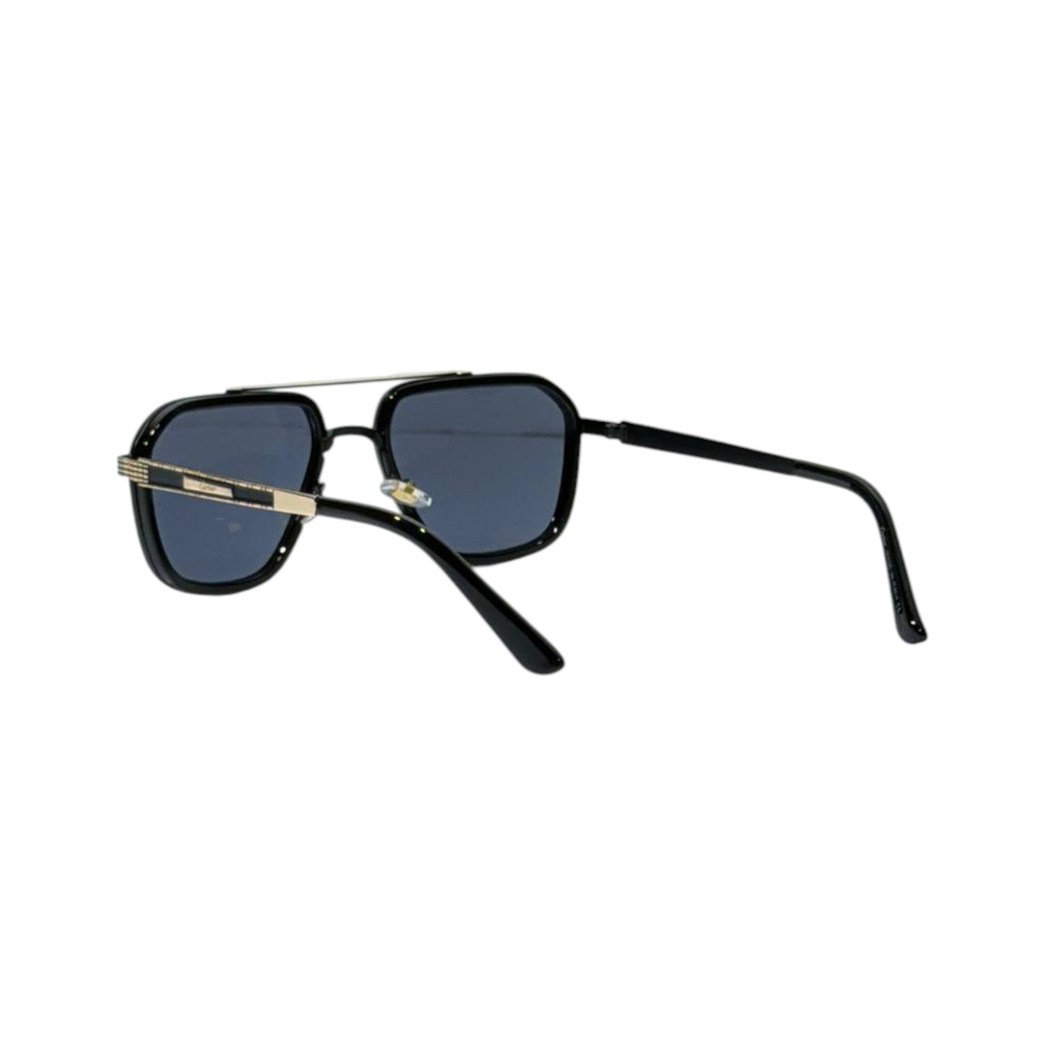 🕶️ Cartier Santos Square Sunglasses – Black & Gold Luxury Edition ✨
