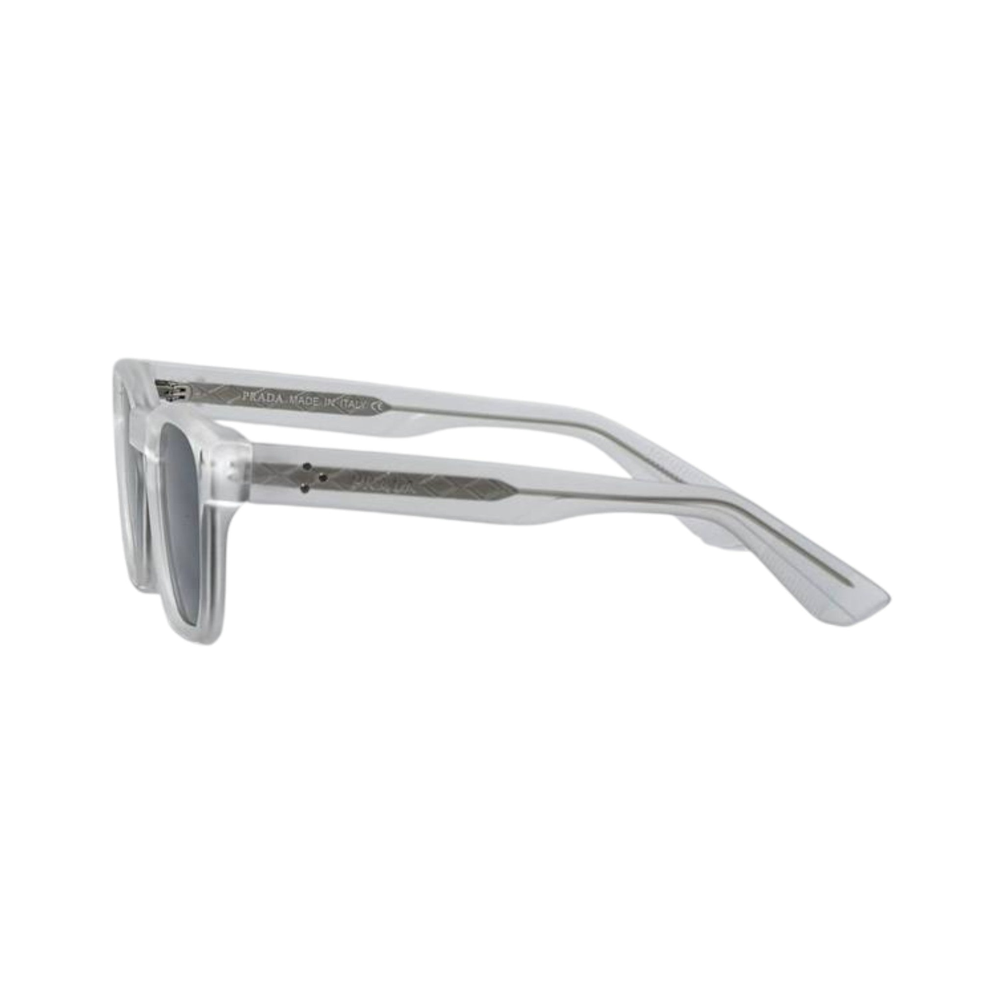 🕶️ Prada Transparent Crystal Sunglasses – Ice Grey Edition ✨