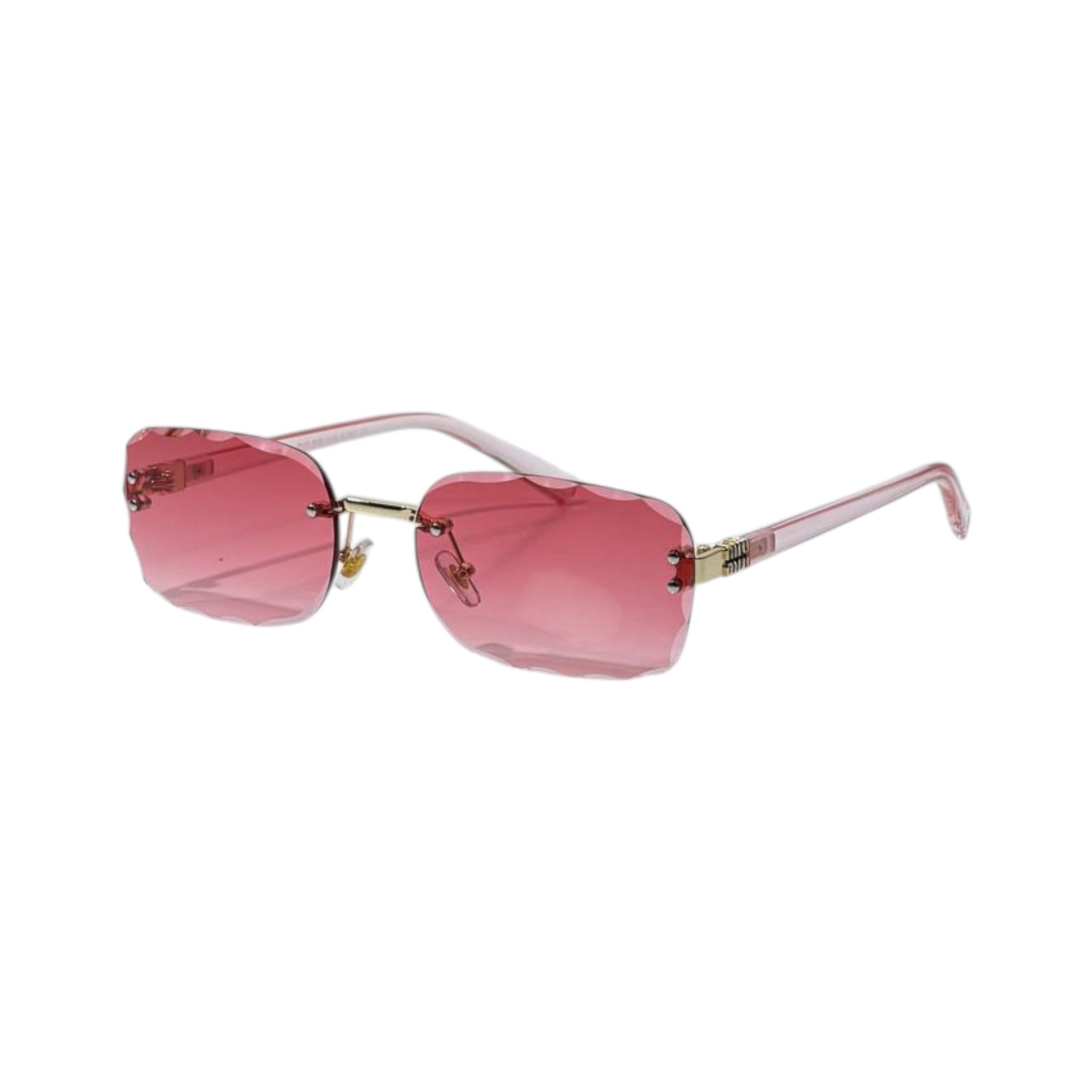 🩷 Miu Miu Crystal Cut Rimless Sunglasses | Luxury Fashion Statement ✨