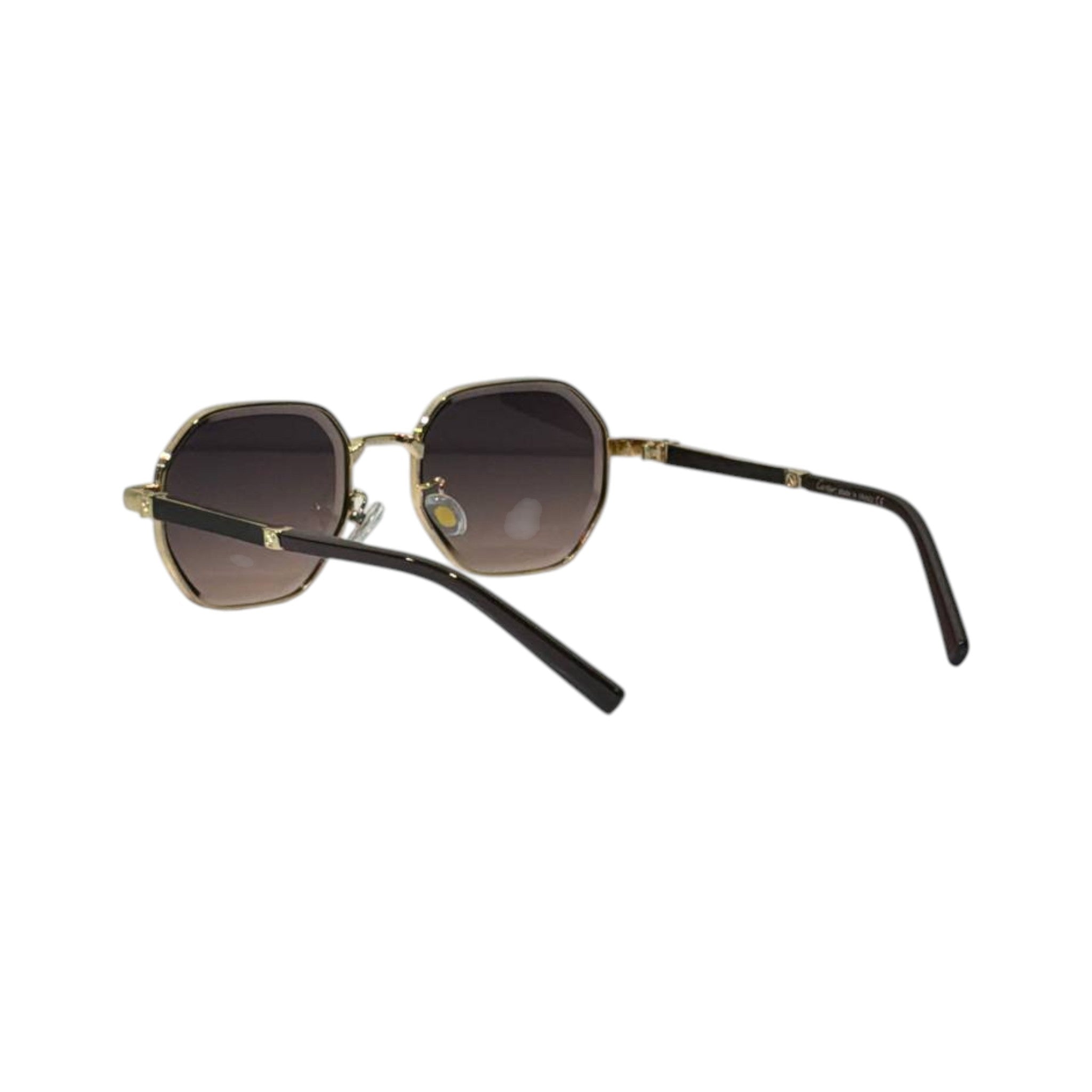 Cartier Prestige Gold Geometric Sunglasses