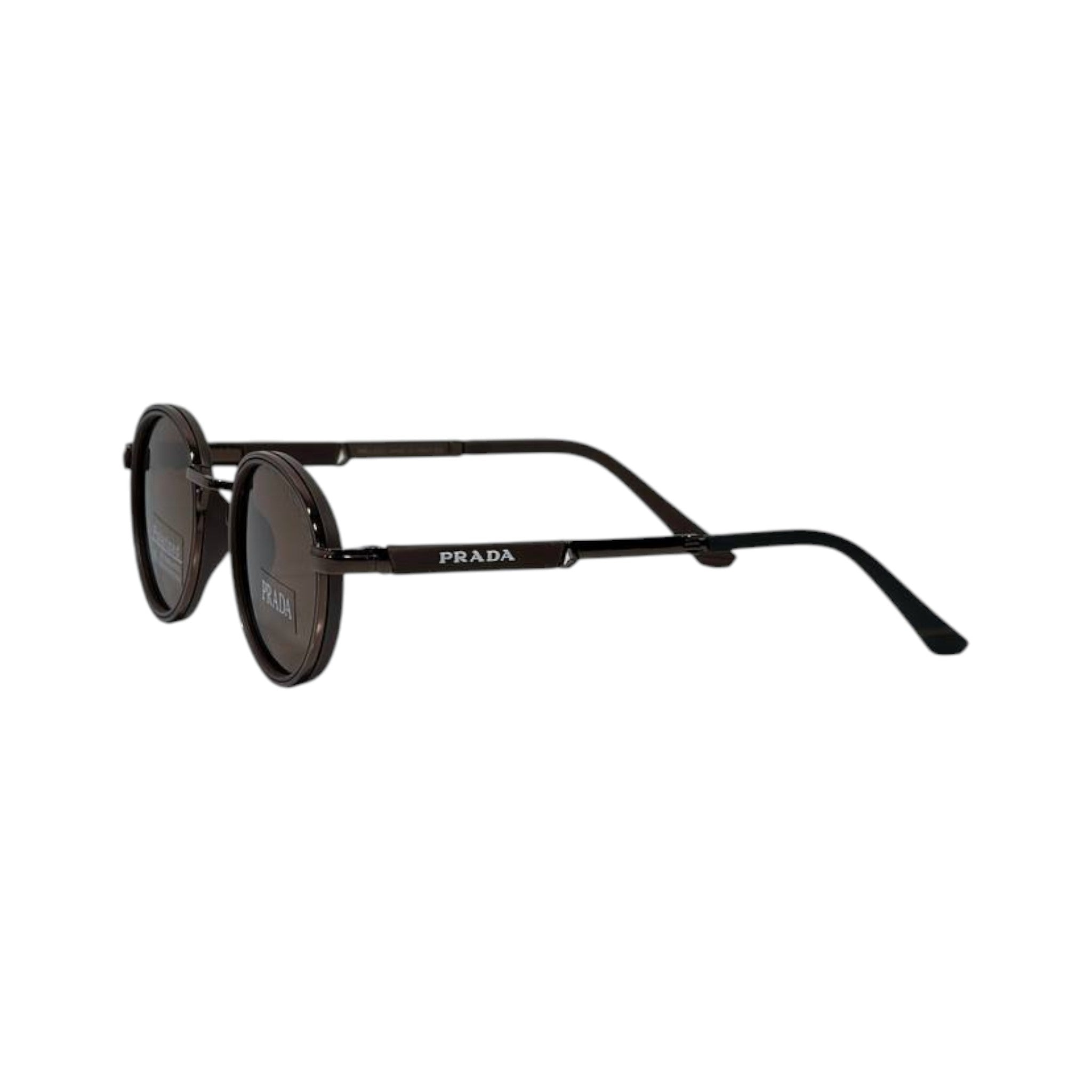 🕶️ Prada Polarized Round Sunglasses – Modern Luxury with Timeless Style ✨🤎