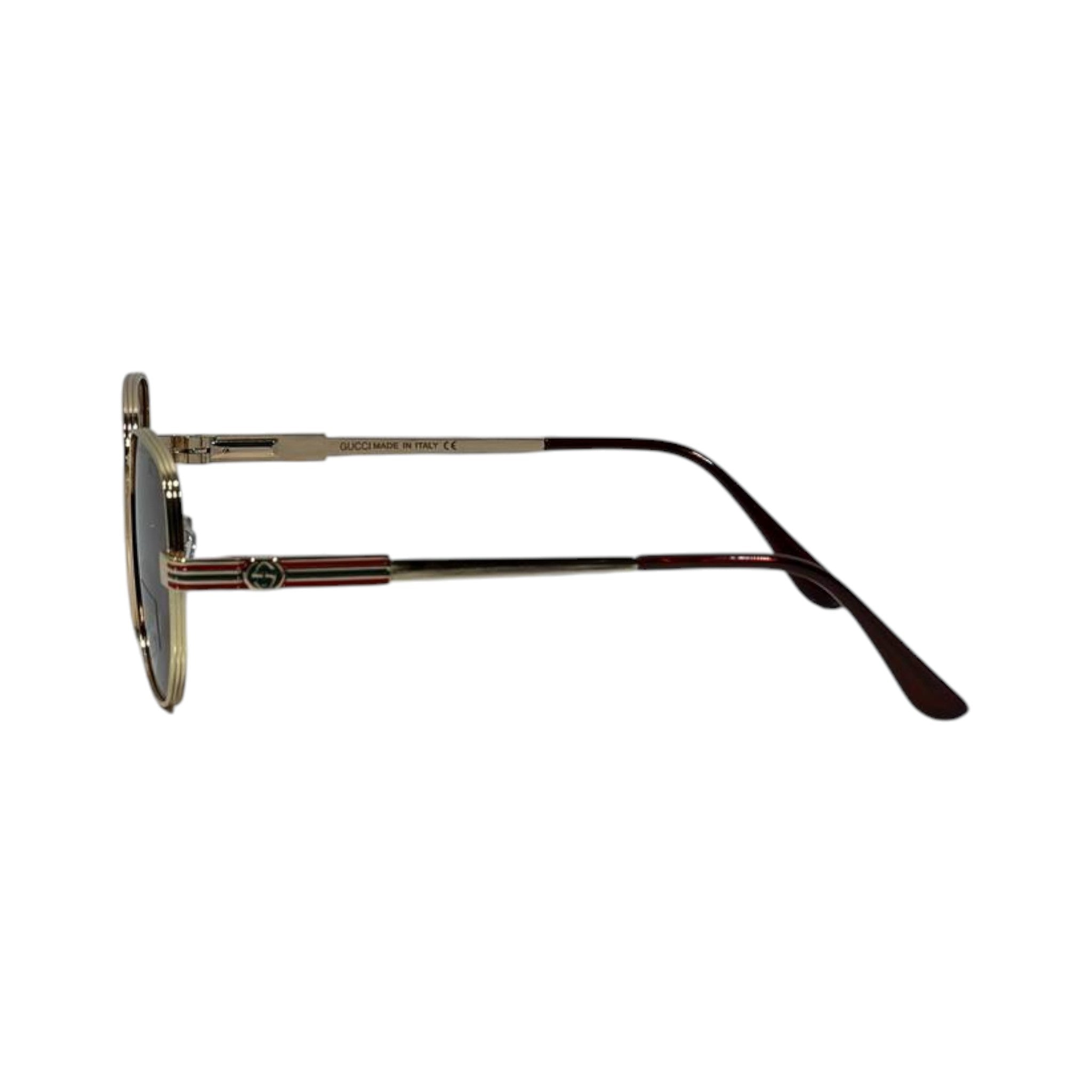 🕶️ Gucci Geometric Metal Sunglasses – Timeless Luxury & Iconic Italian Style ✨🤎