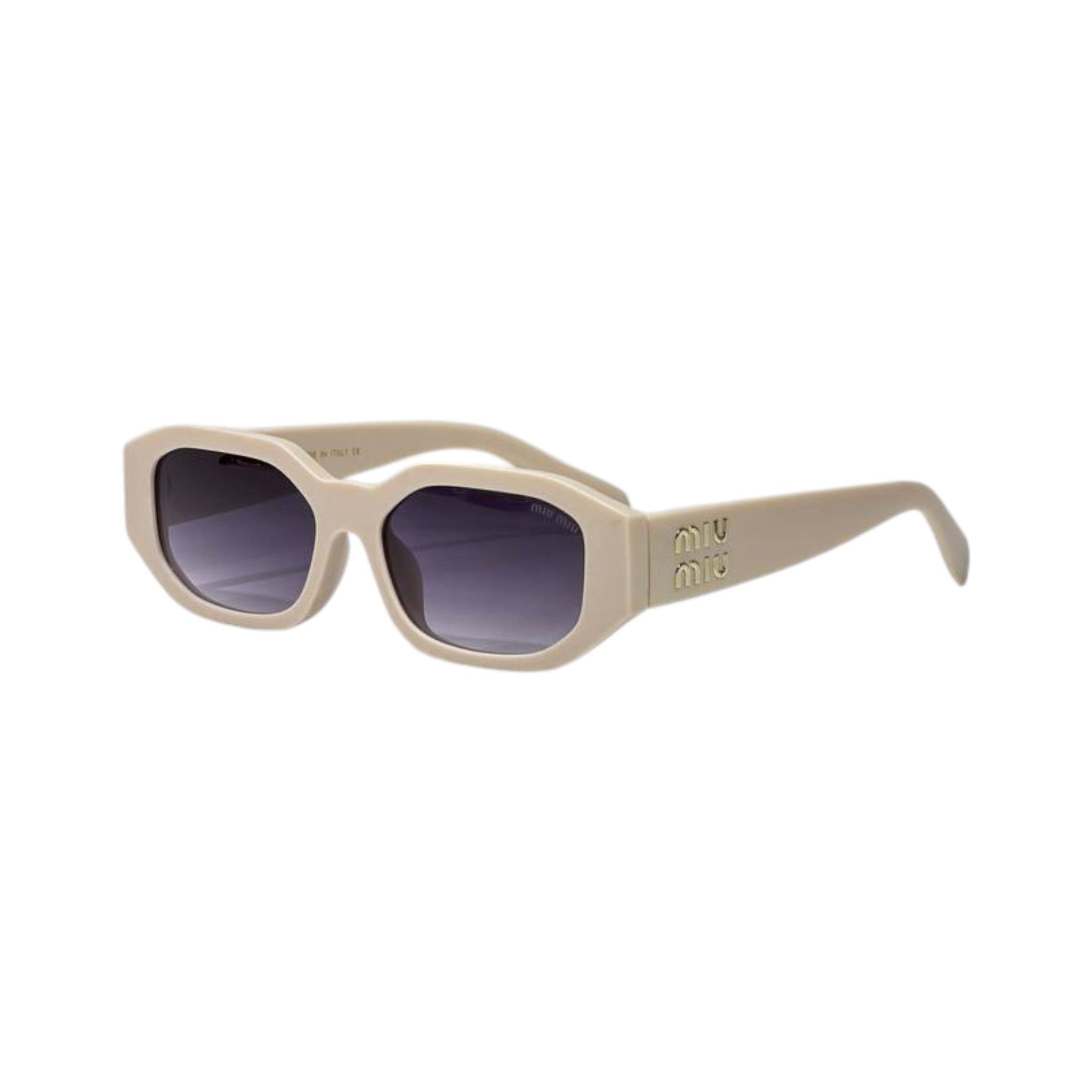 🕶️ Miu Miu Ivory Oversized Sunglasses – Chic Elegance & Modern Luxury ✨🤍